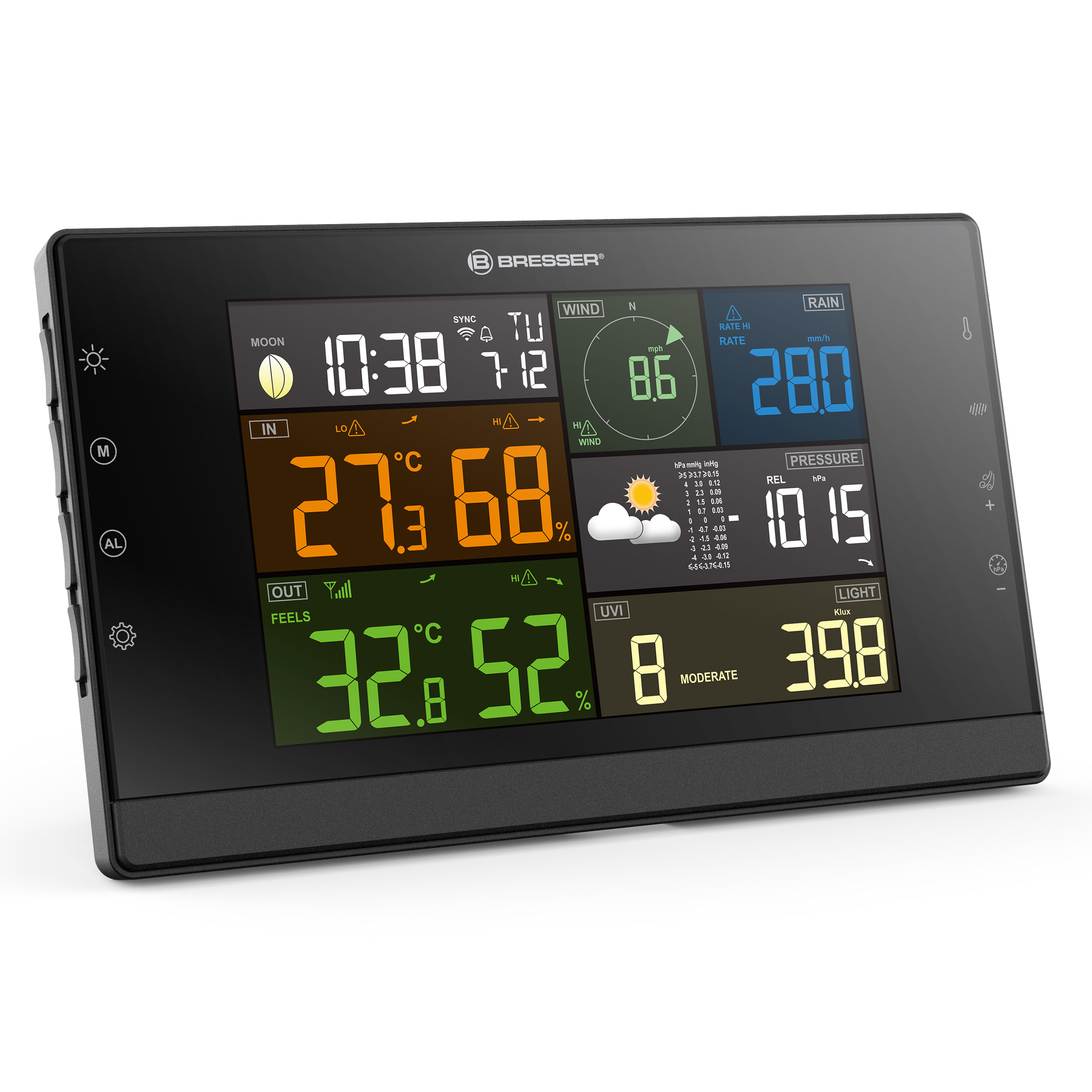 BRESSER WLAN-weerstation Profi-WSC met 7-in-1 sensor