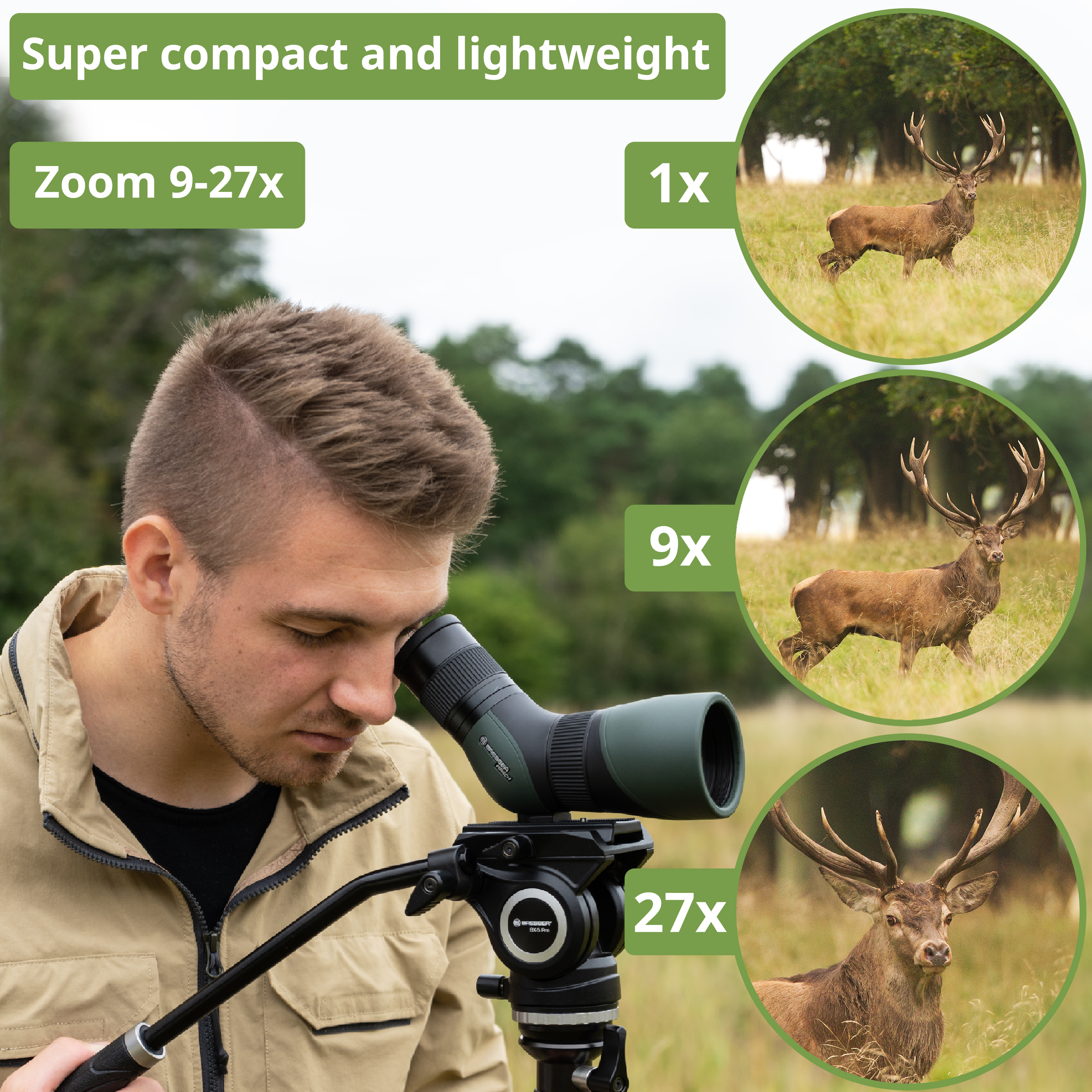 BRESSER Pirsch 9-27x56 Spotting Scope Gen. II 