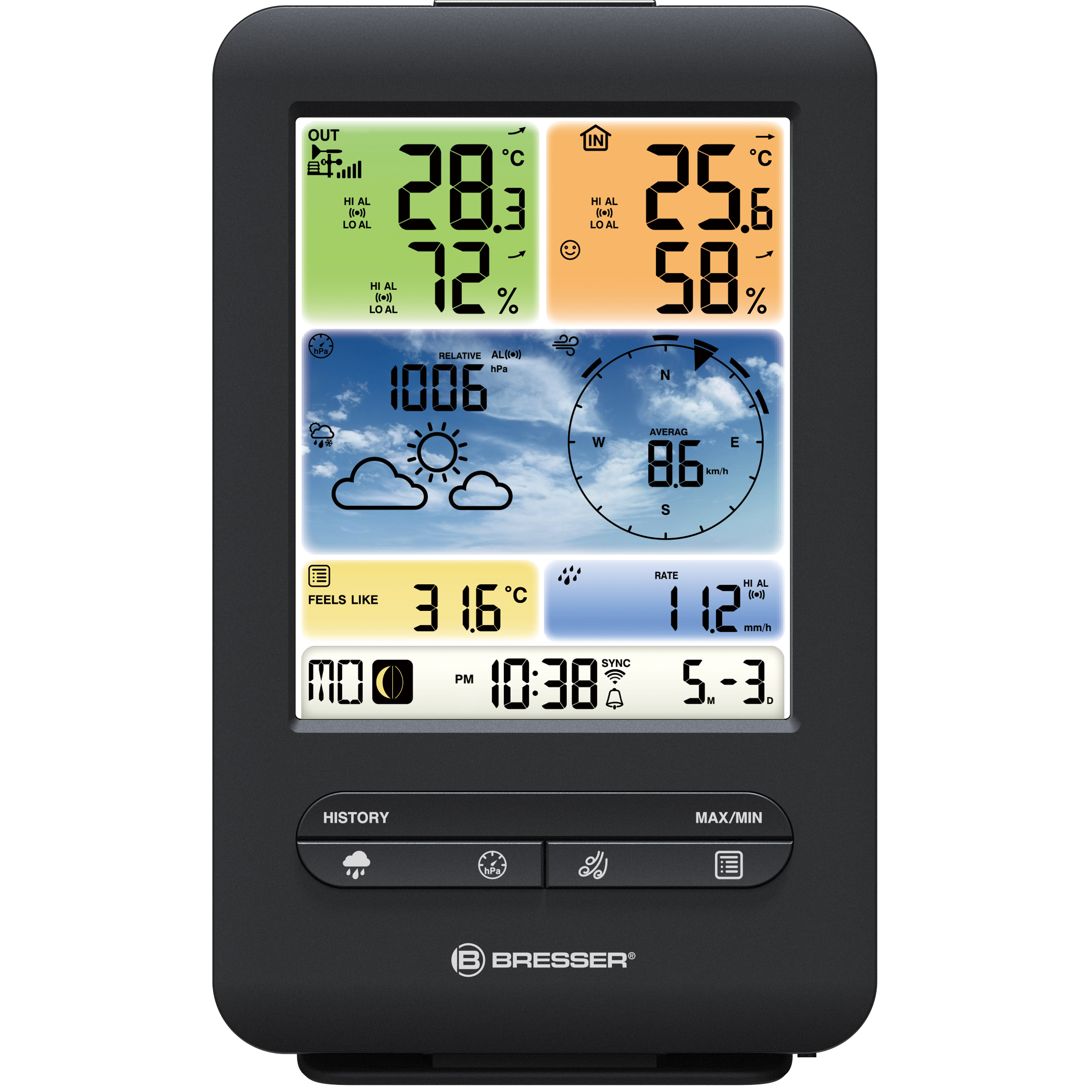 Bresser Pro WIFI 5-in-1 Colour Weather Center V