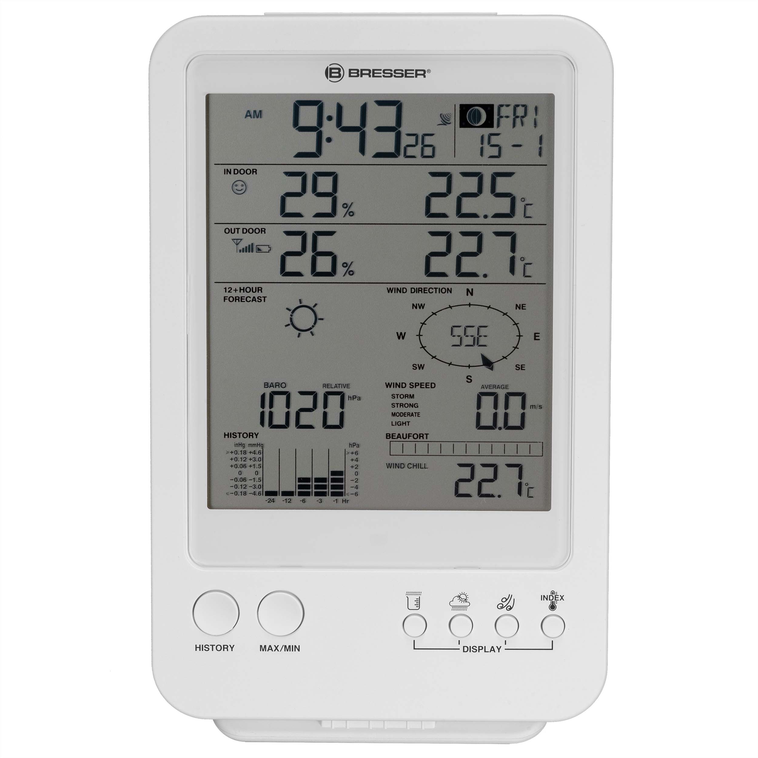 BRESSER Weather Center 5-in-1 wit