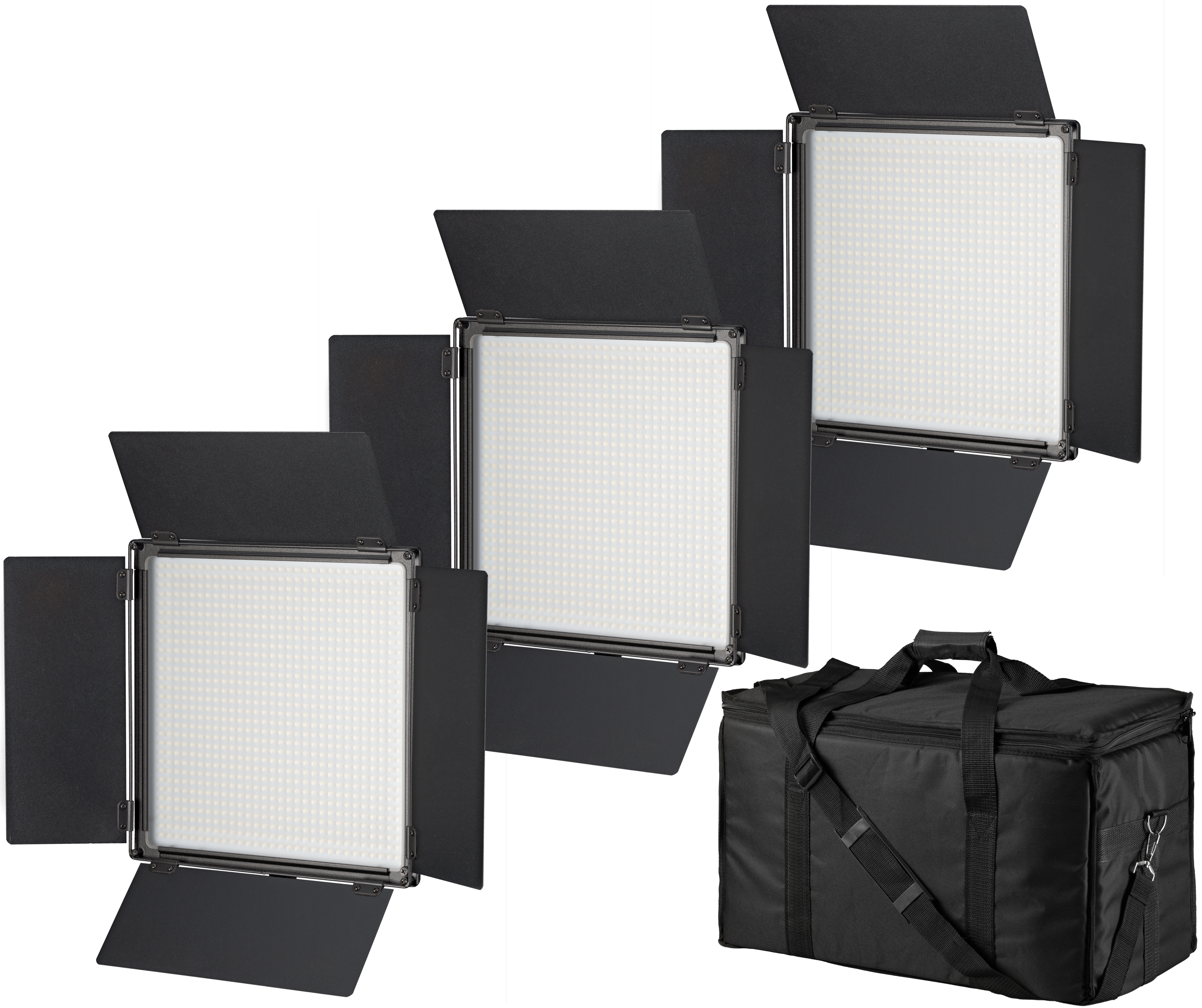 BRESSER SH-900 LED-gebiedsverlichting set van 3