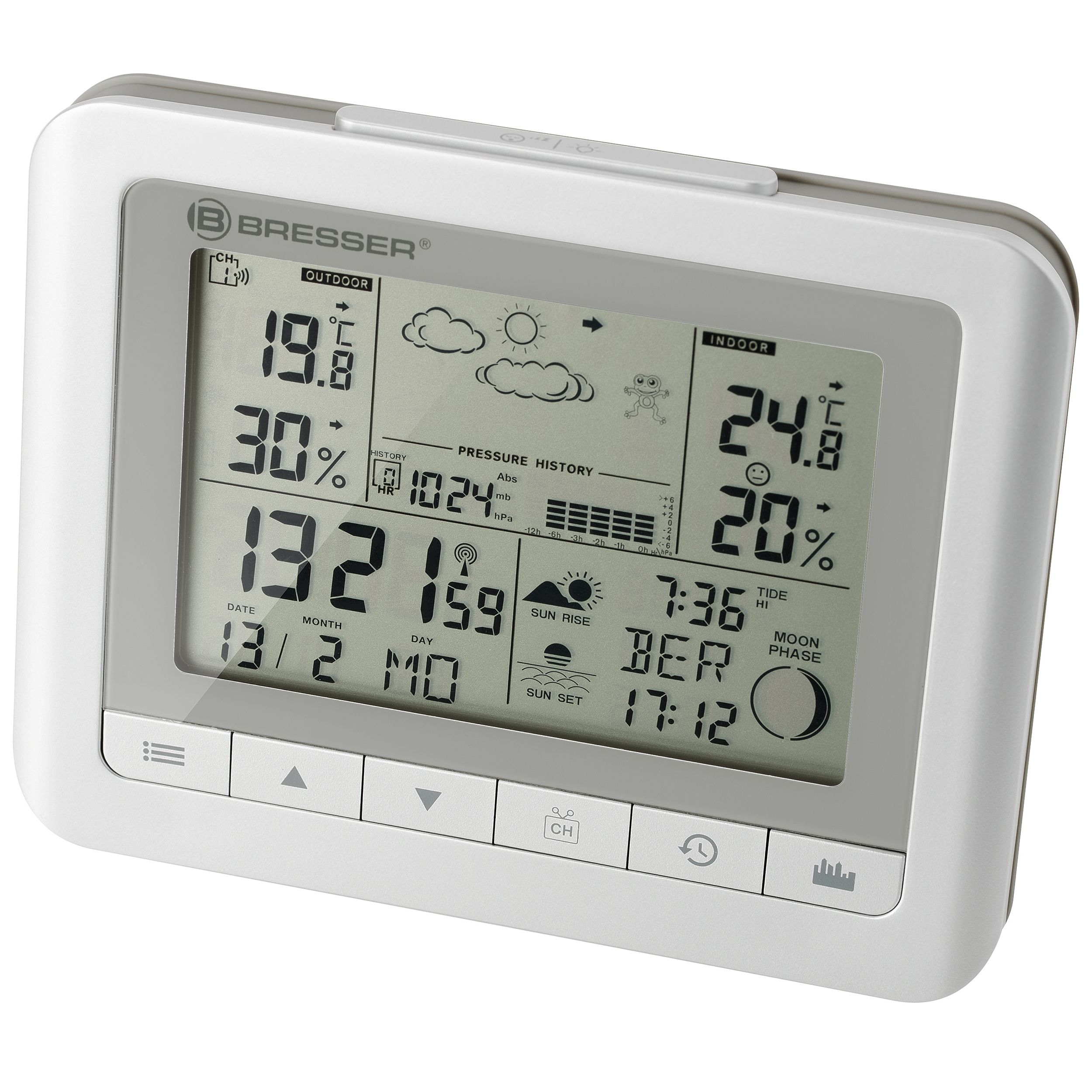 BRESSER Weerstation Clima Trend WF wit set van 2