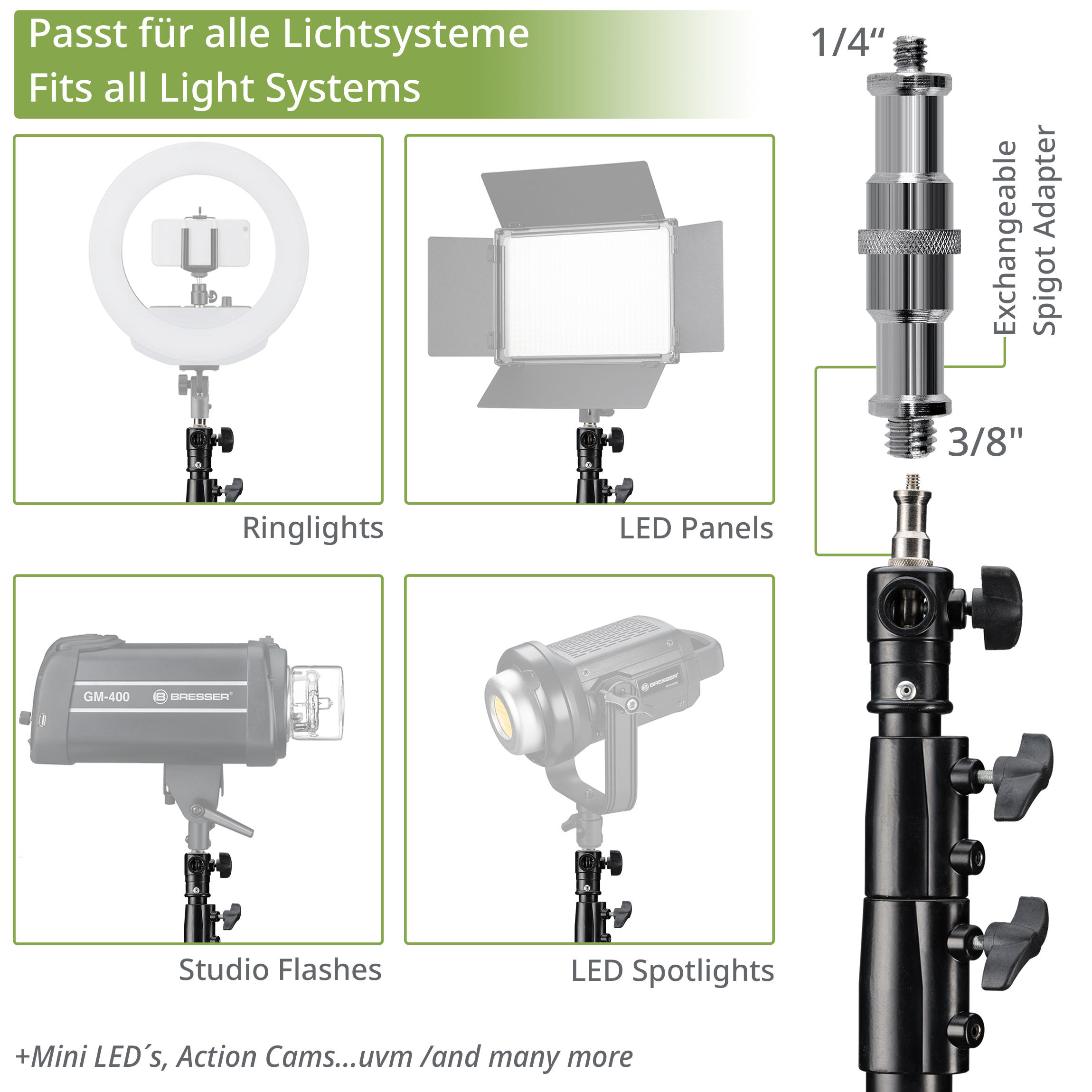 BRESSER BR-TP280 Lampstatief 280cm