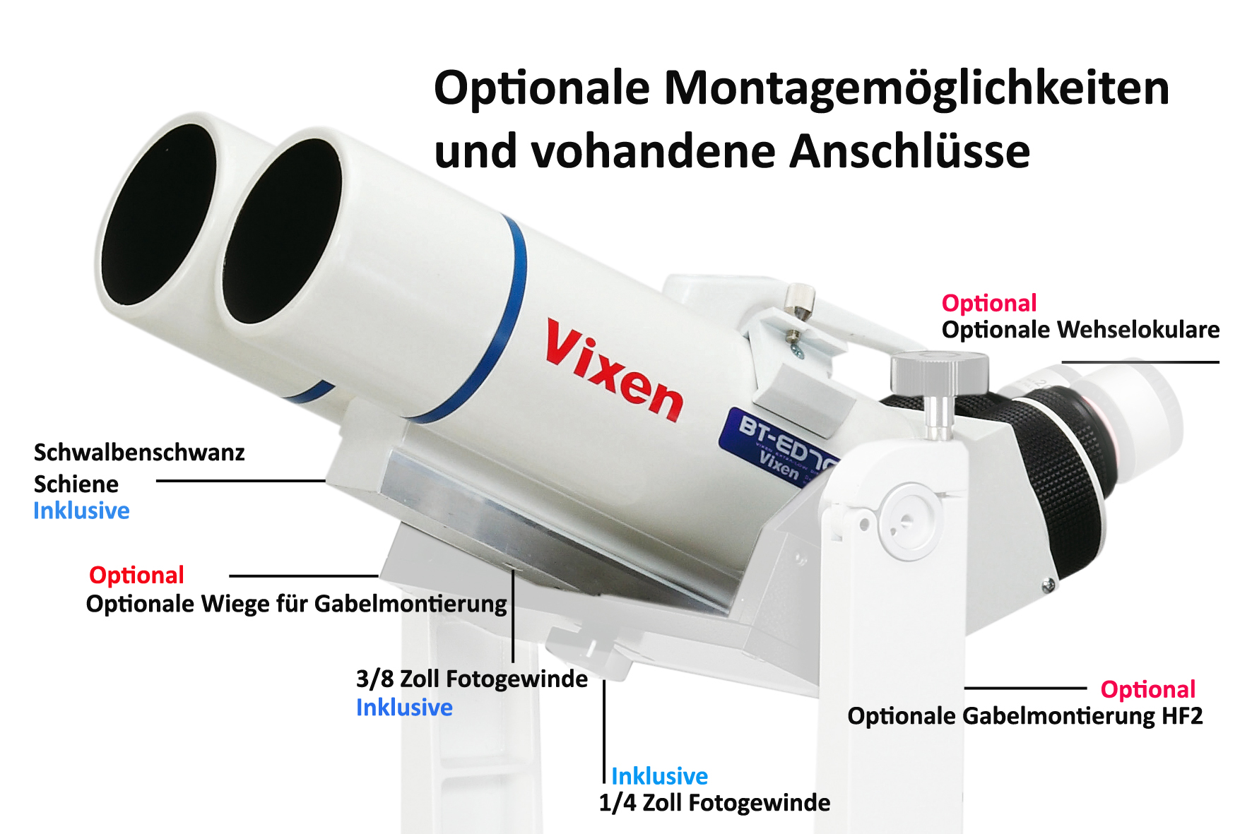 Vixen BT-81S-A Astronomische Verrekijker