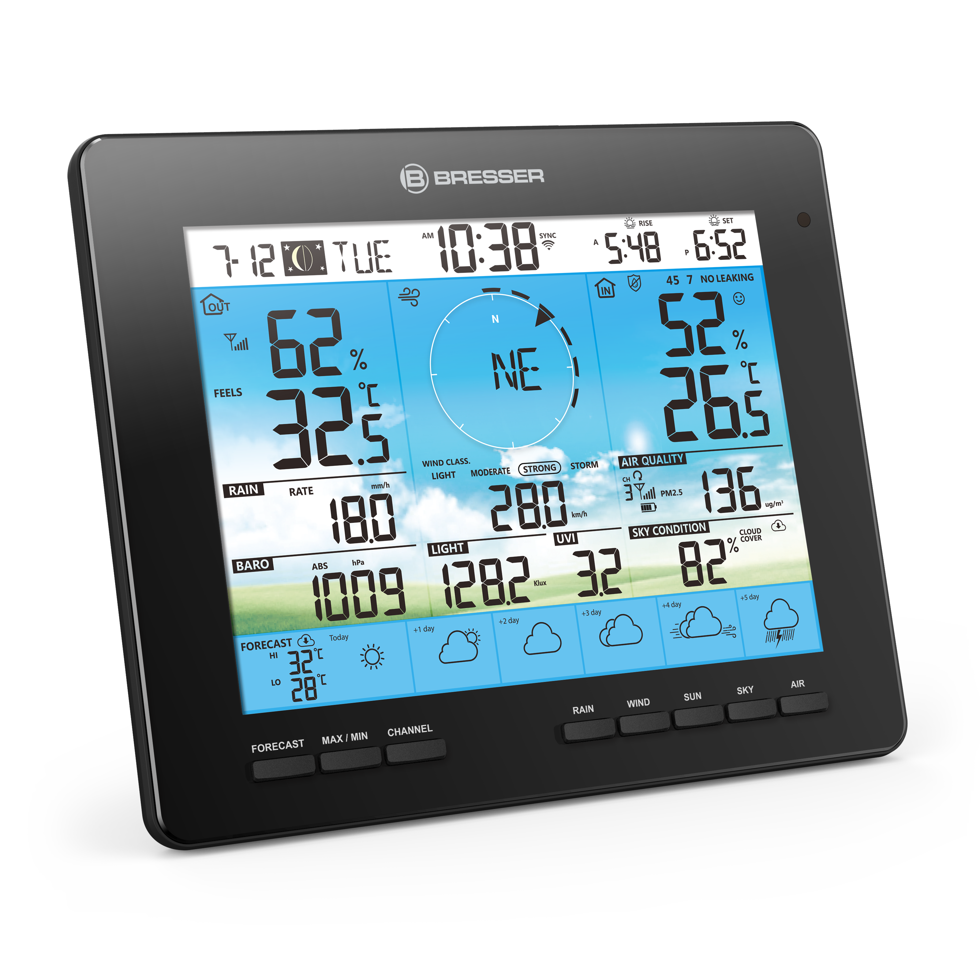 BRESSER extra / vervangend basisstation voor 7003210 6-daags 4CAST weerstation