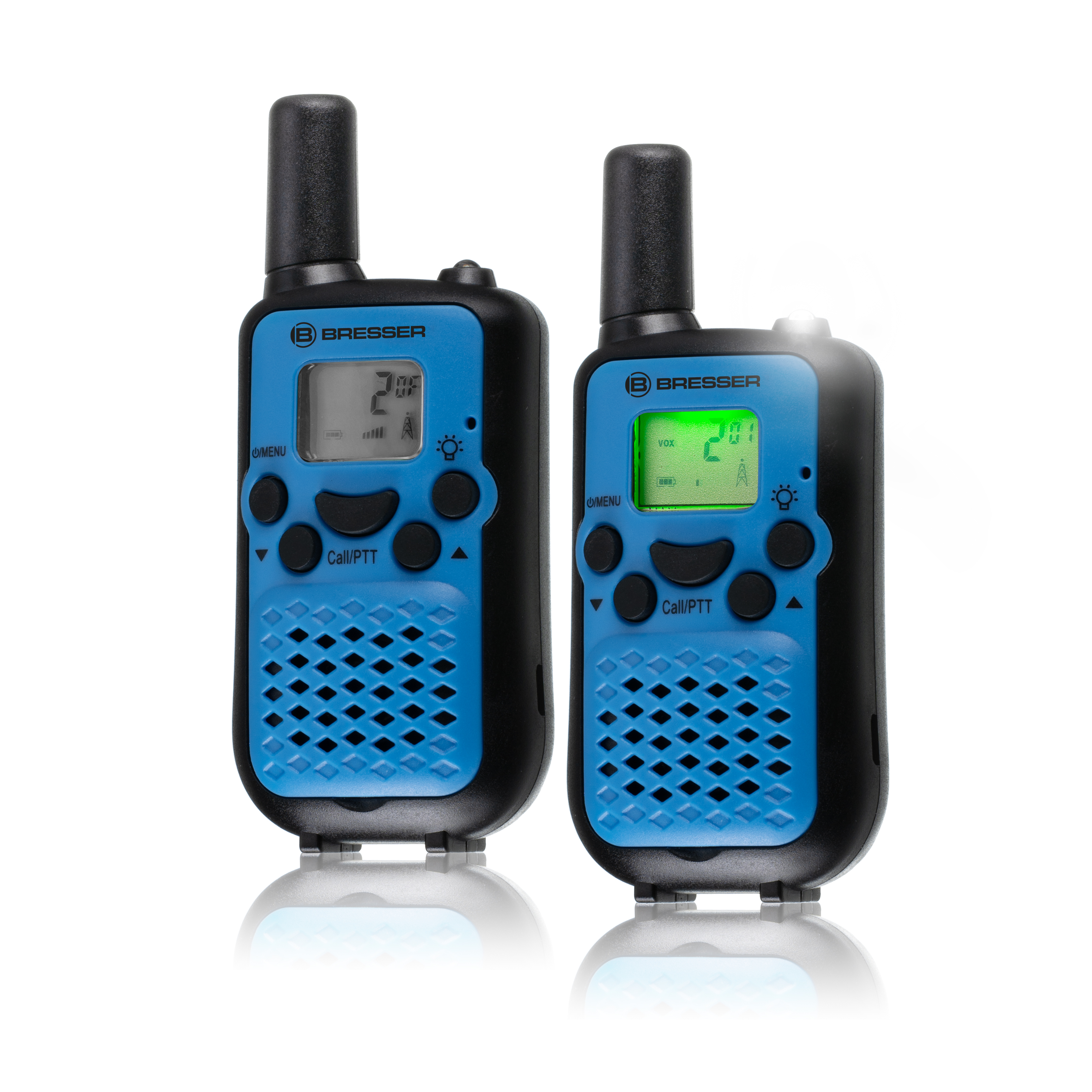 BRESSER JUNIOR walkietalkie set van 2 met groot bereik tot 6 km en handsfree-functie