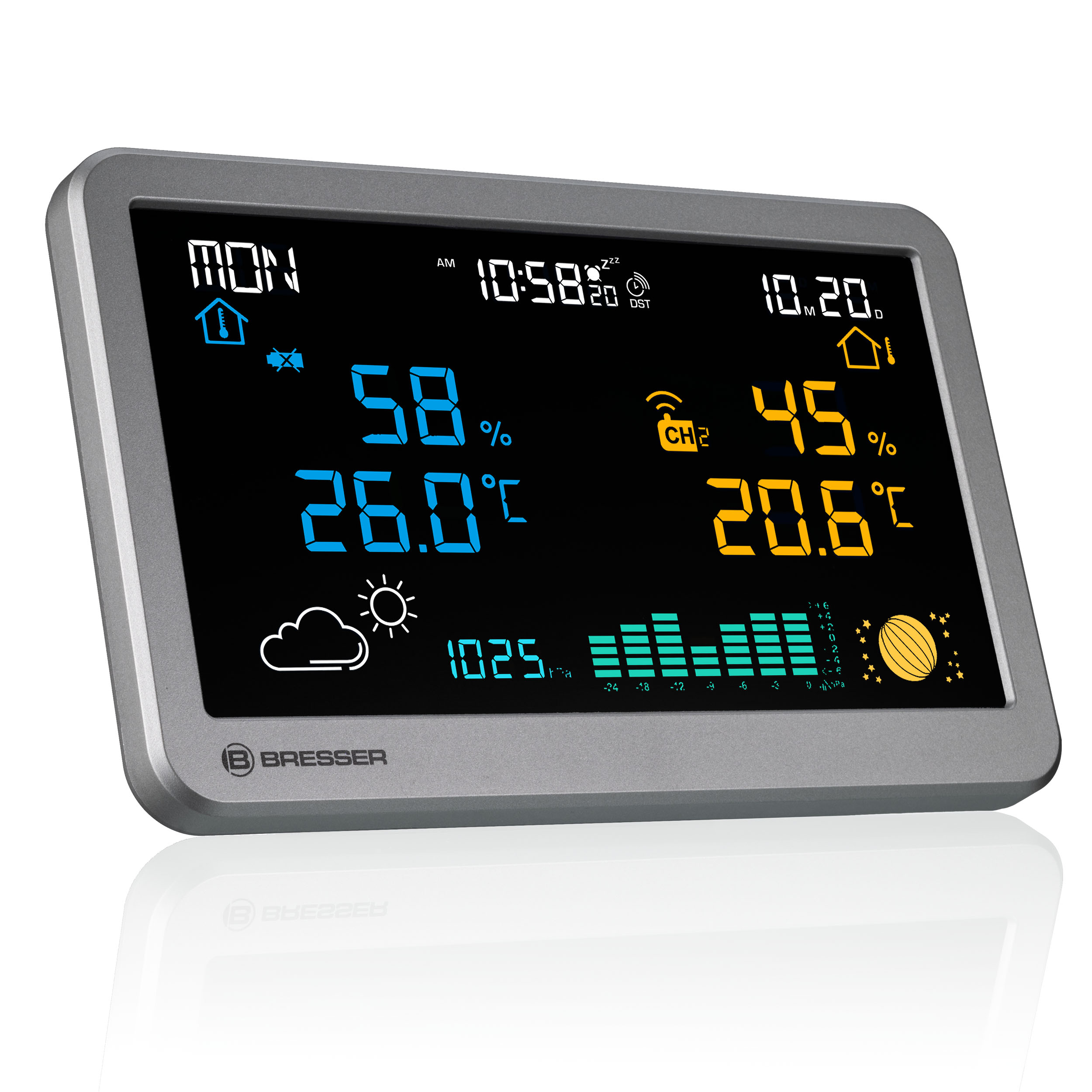 BRESSER Draadloos Weerstation MeteoTemp TBH