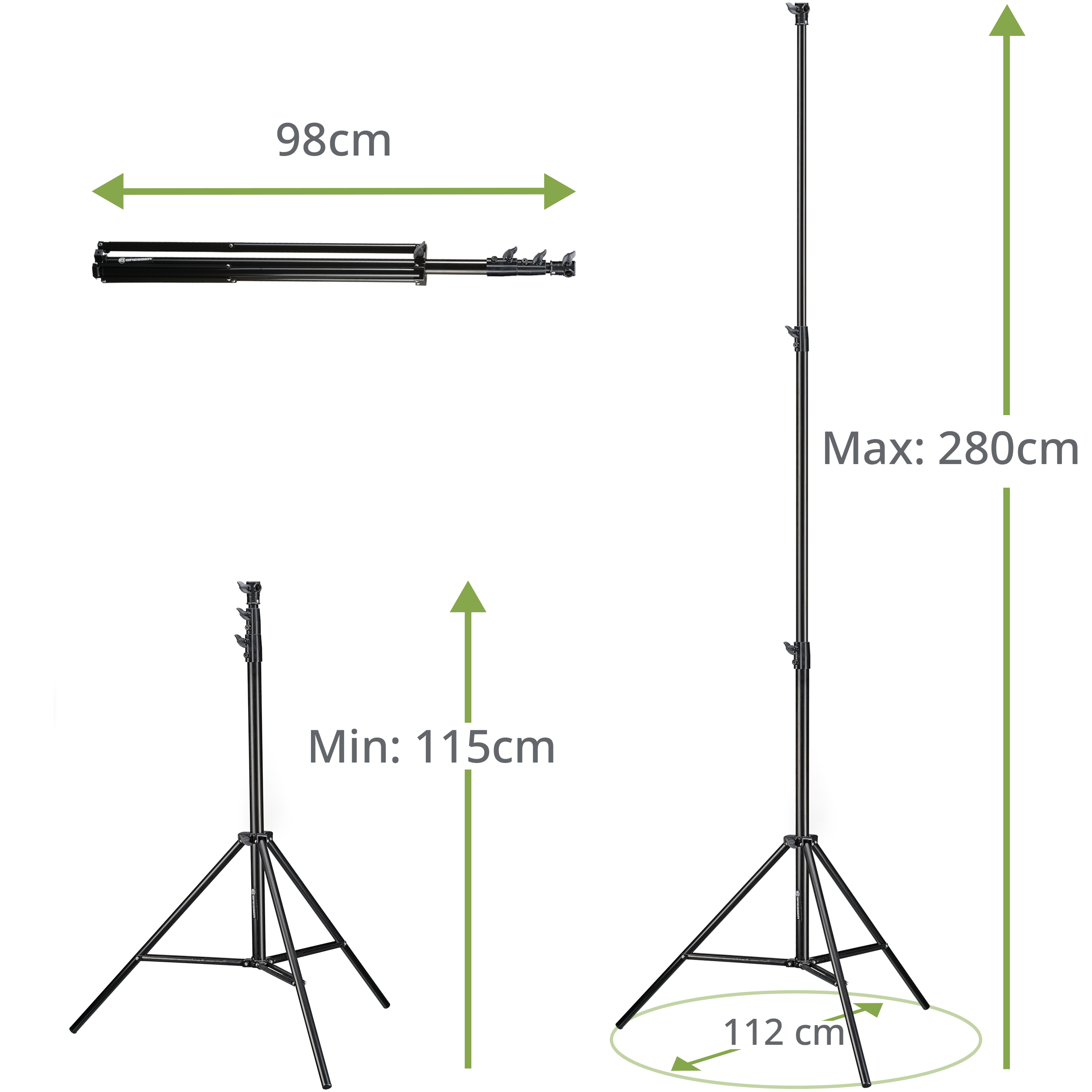 BRESSER BR-TP280 Lampstatief 280cm