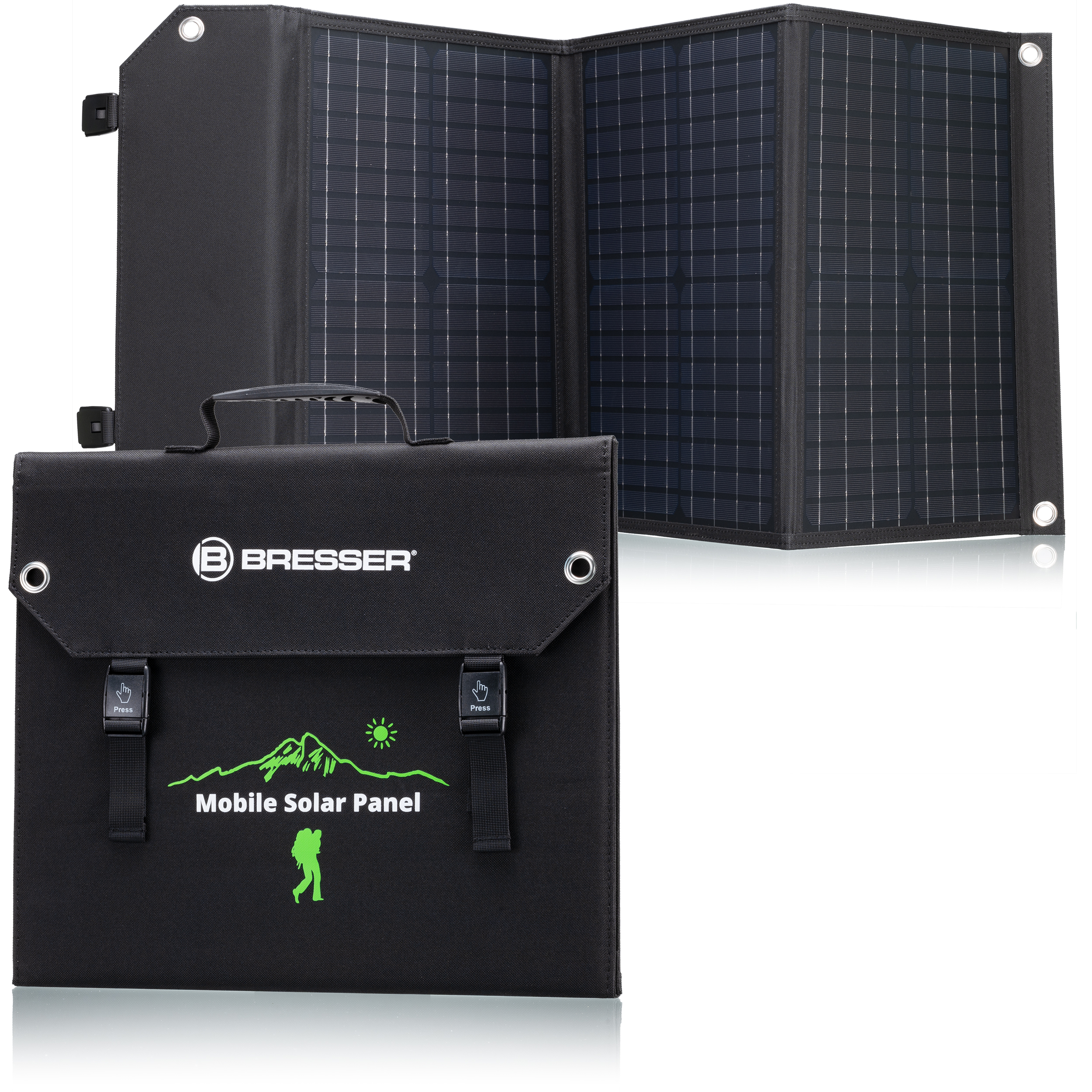 BRESSER Set Portable Power Station 300 W + Mobiele zonnelader 60 W