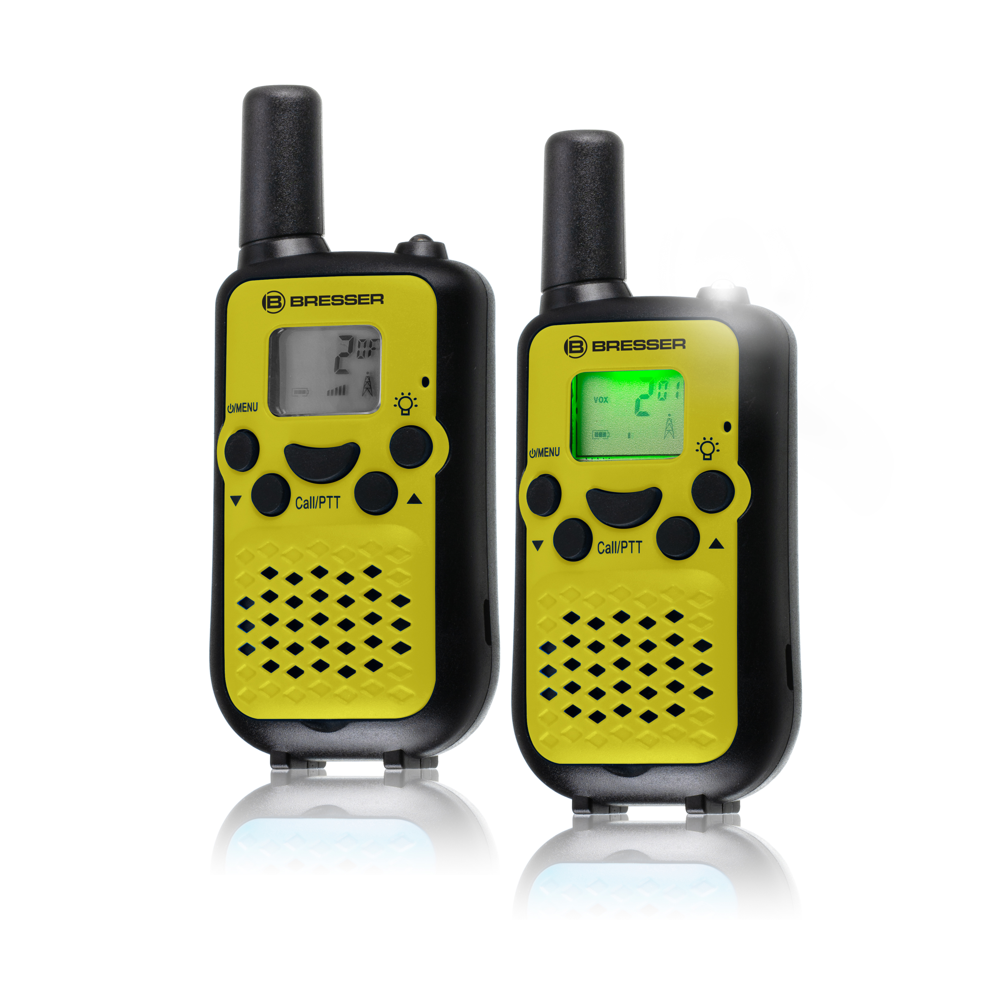 BRESSER JUNIOR walkietalkie set van 2 met groot bereik tot 6 km en handsfree-functie