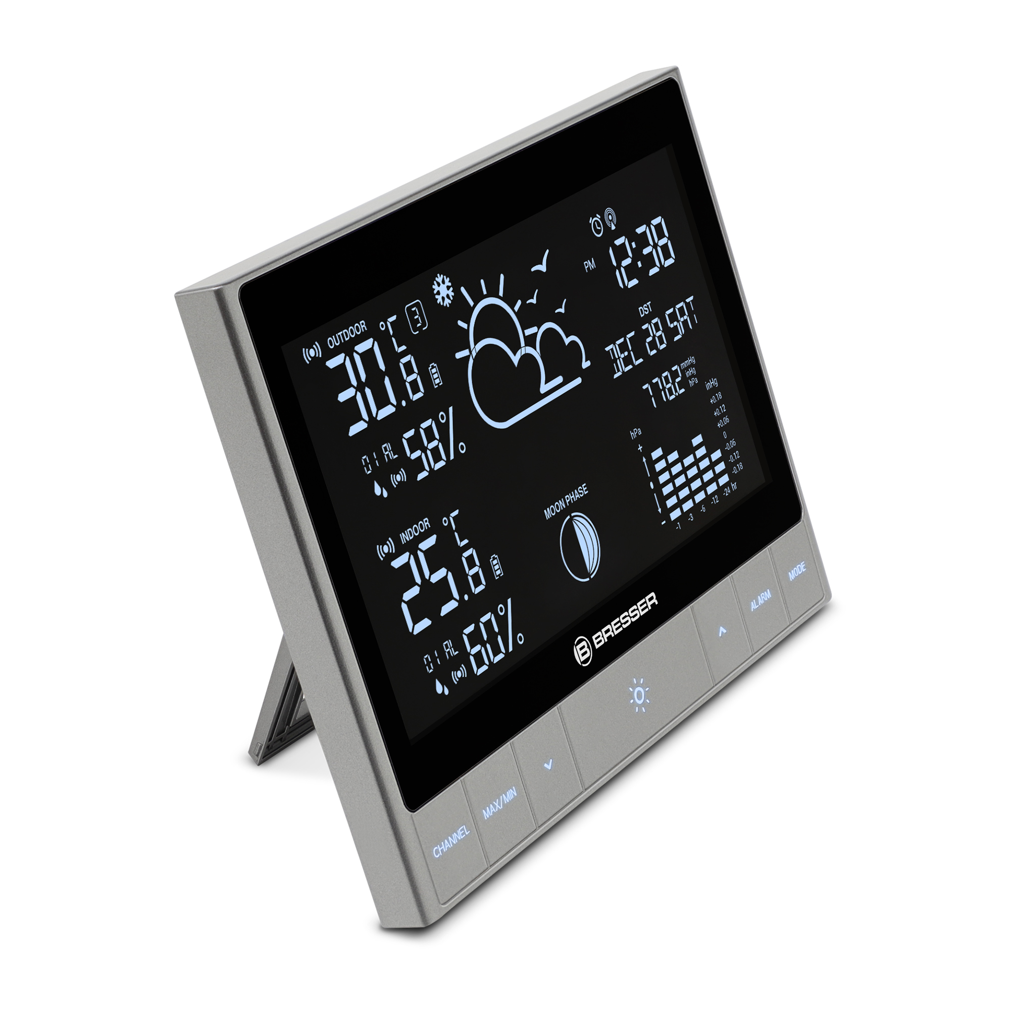 BRESSER Funk-Wetterstation ClimateTemp NDH (Refurbished)