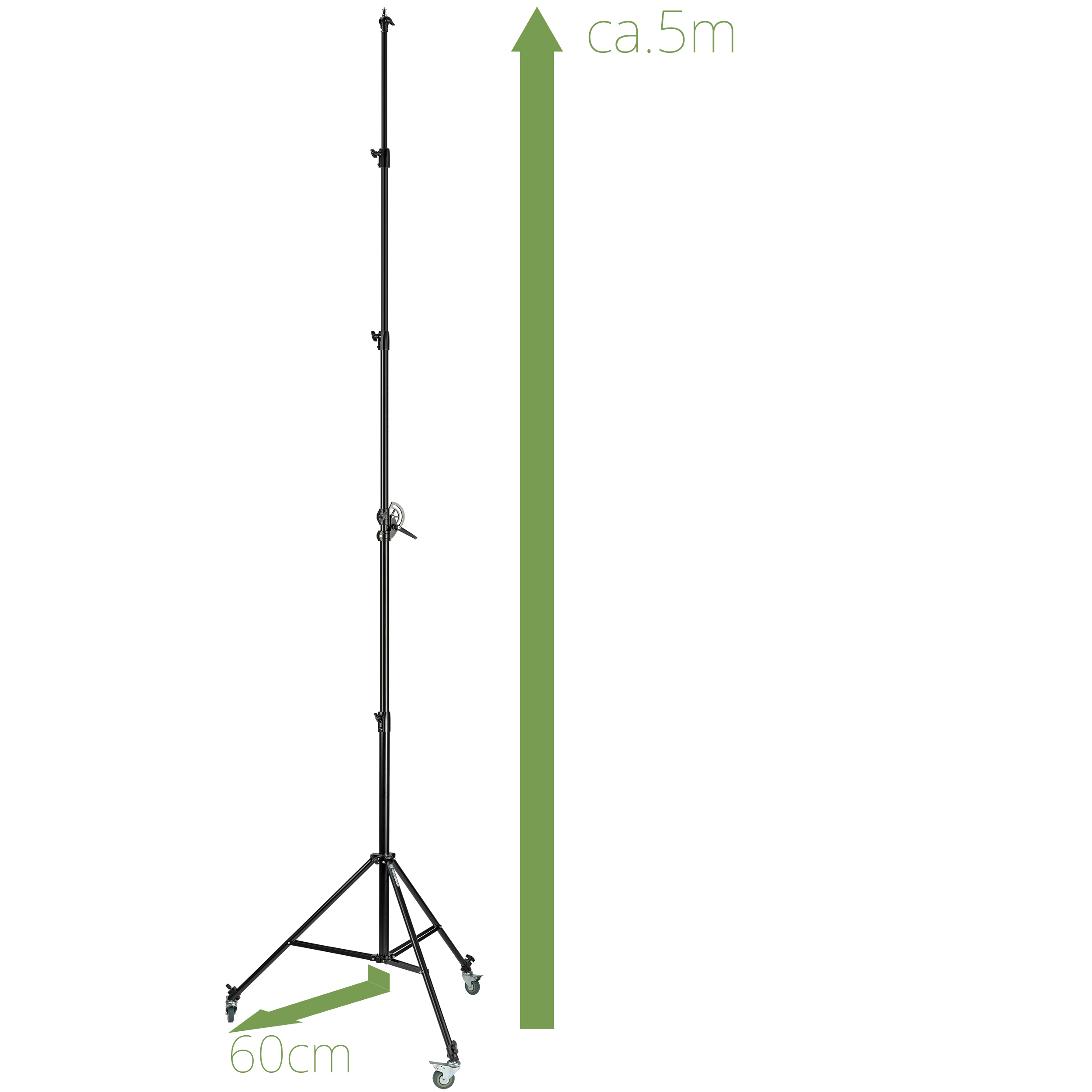 BRESSER BR-LB300 Lampstatief met boomarm + wielen