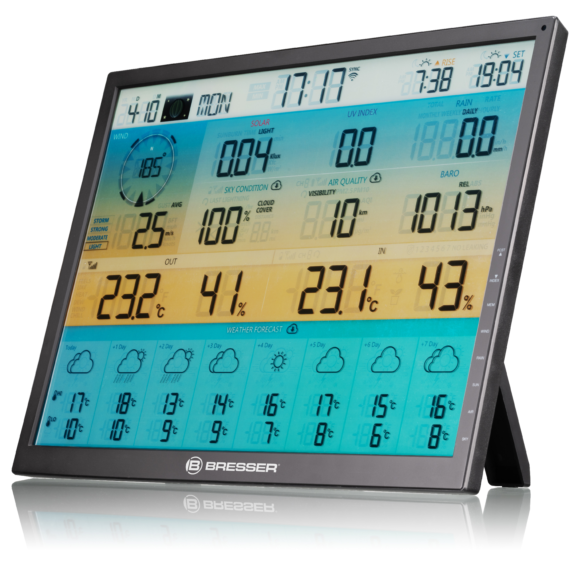 BRESSER zusätzliche / Ersatz-Basisstation für 7003230 8-Tage 4CAST XL WLAN-Wetterstation (Refurbished)