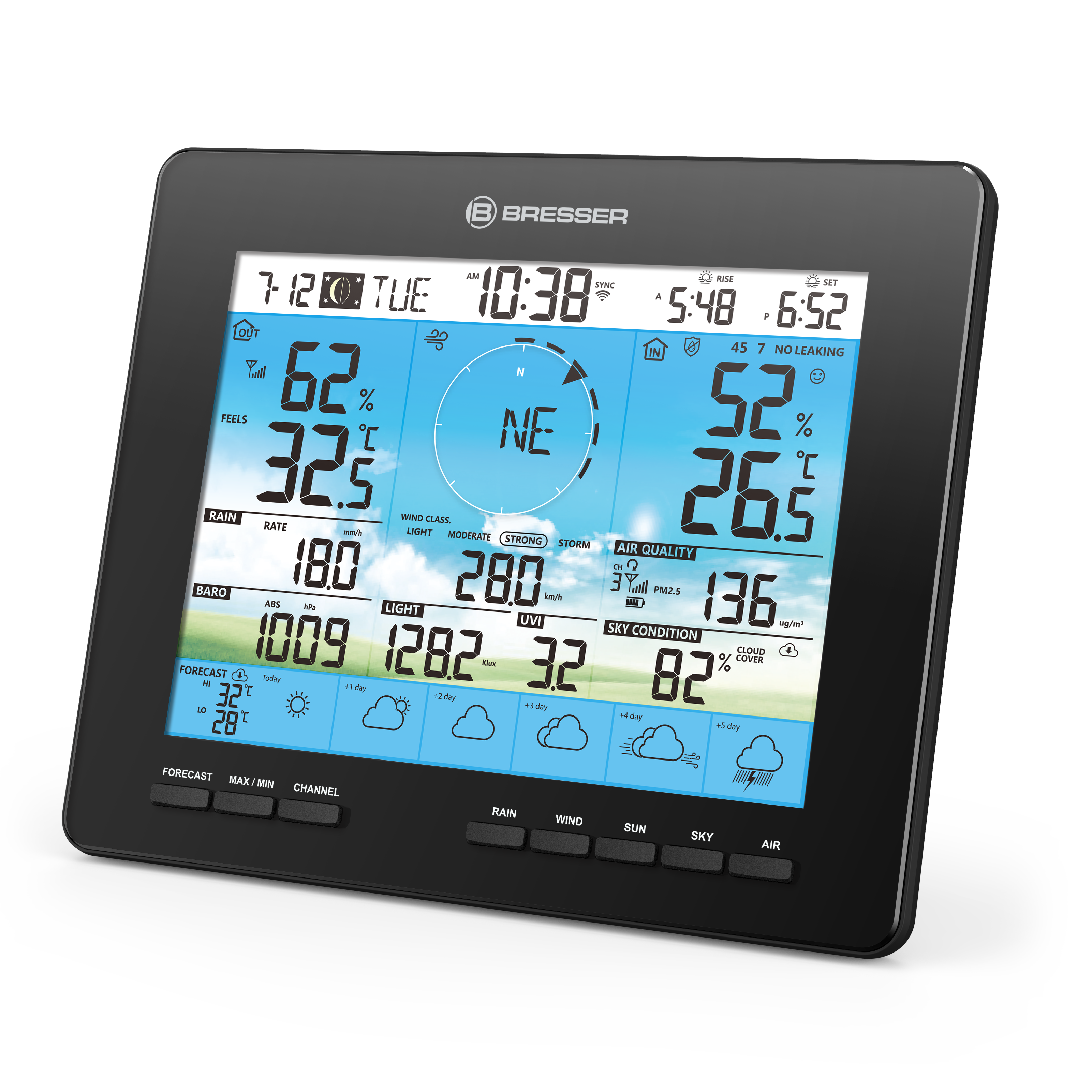 BRESSER extra / vervangend basisstation voor 7003210 6-daags 4CAST weerstation