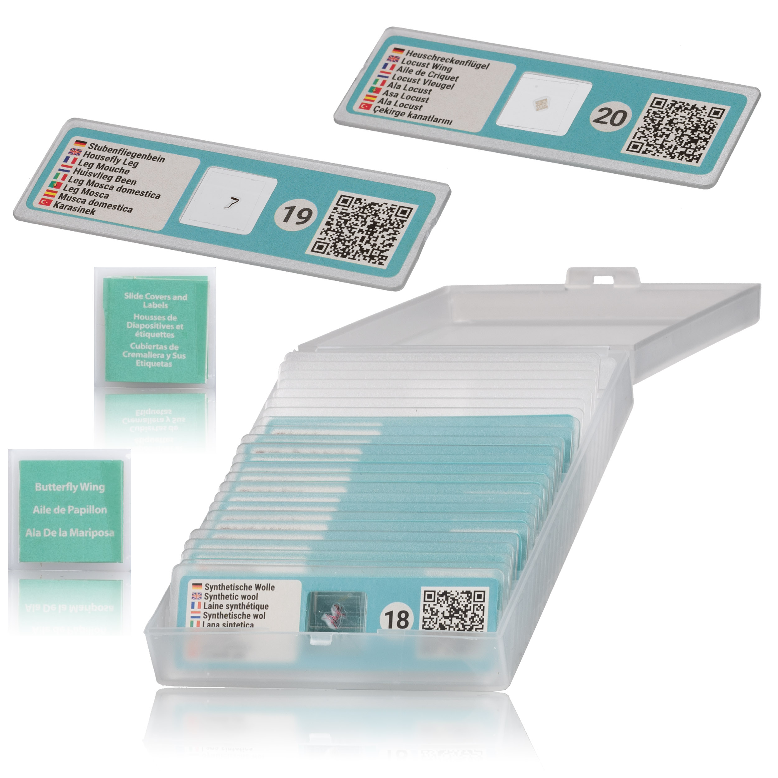 BRESSER JUNIOR 40-640x Microscoop met slimme Accessoires met QR-Code voor extra Informatie