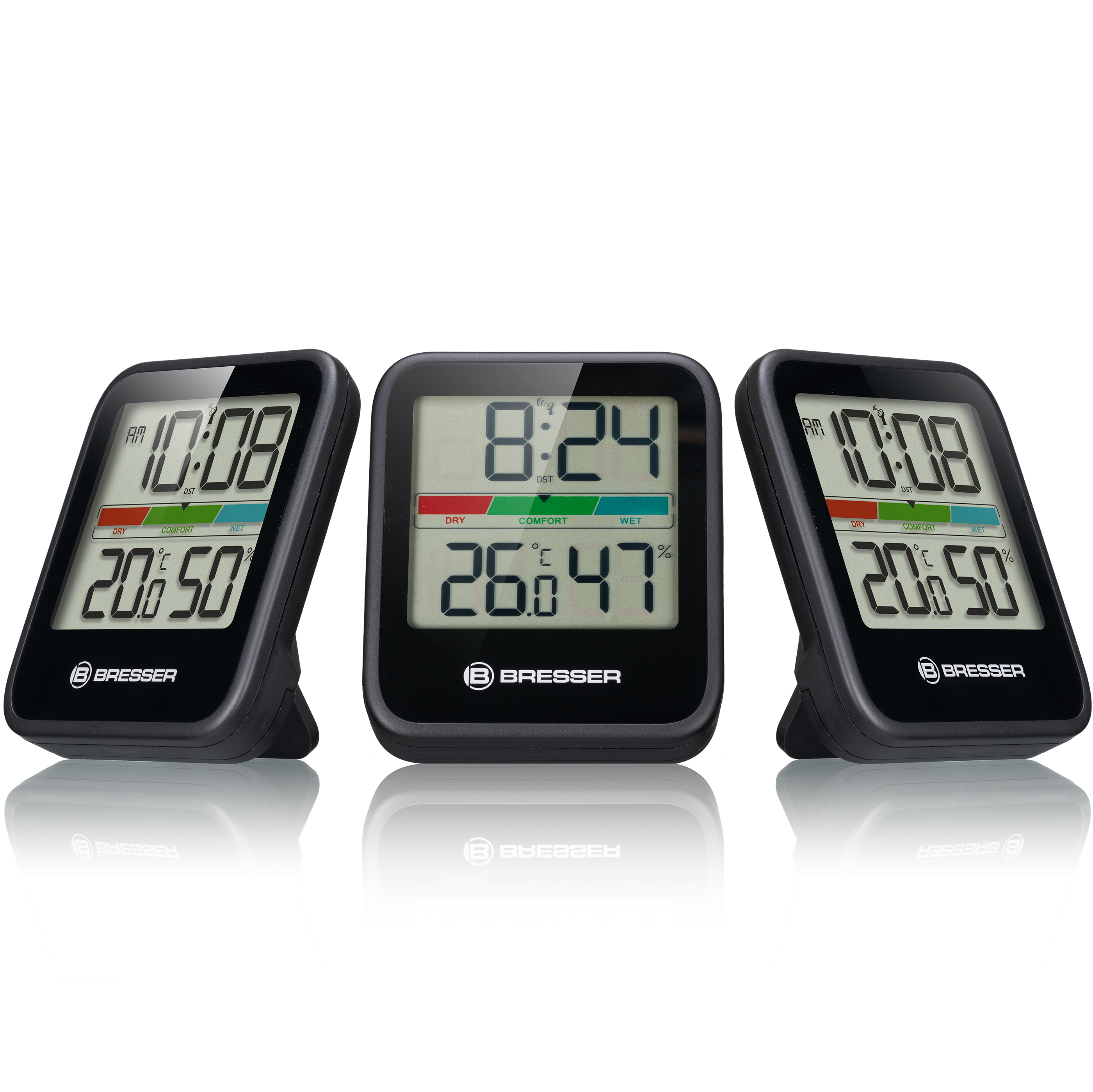 BRESSER Climate Monitor thermo- / hygrometer DCF set van 3