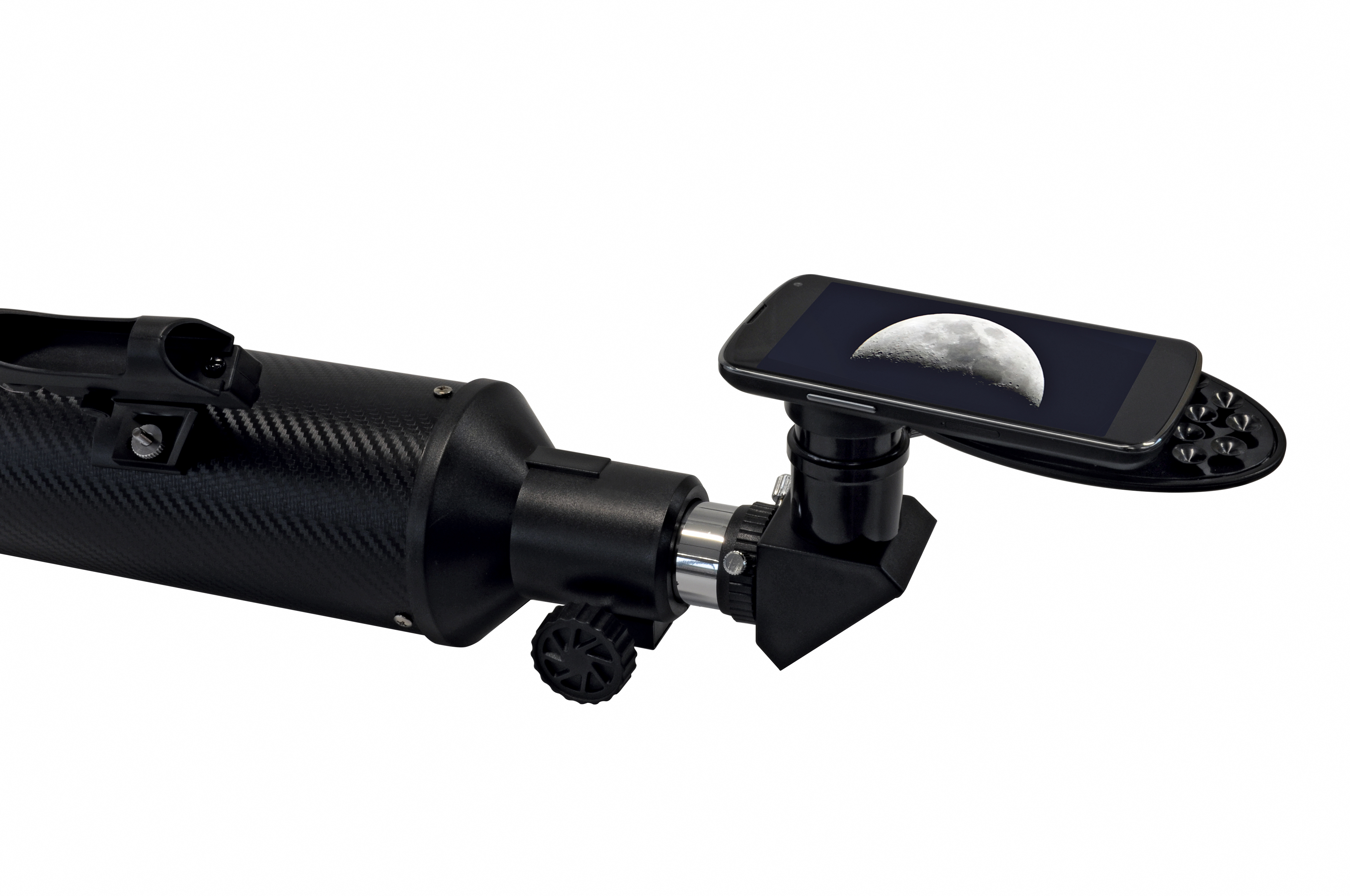 BRESSER Arcturus 60/700 AZ carbon design -Lens telescoop met smart-telefoon camera adapter