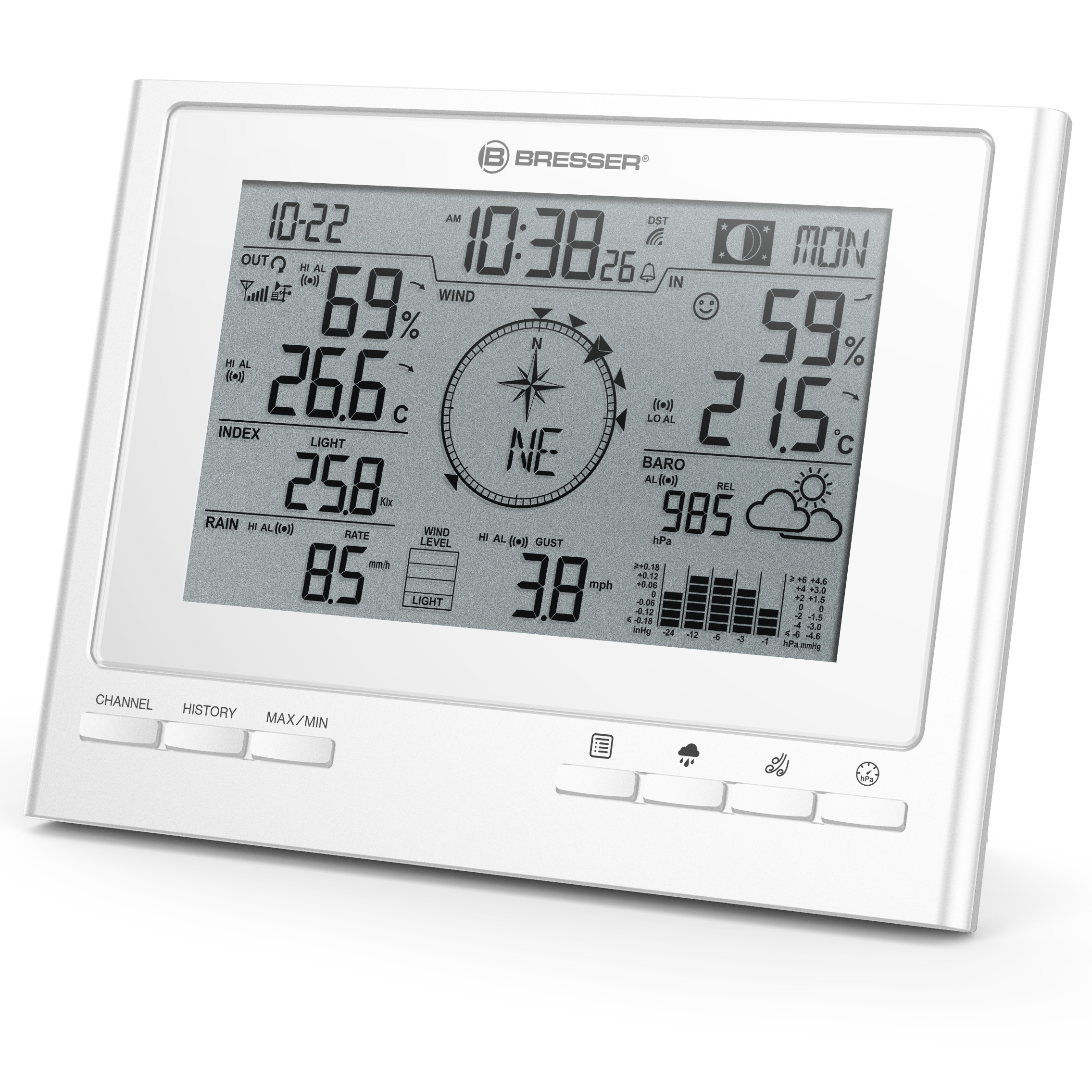 BRESSER extra basisstation voor 7003100 ClimateScout-weerstation