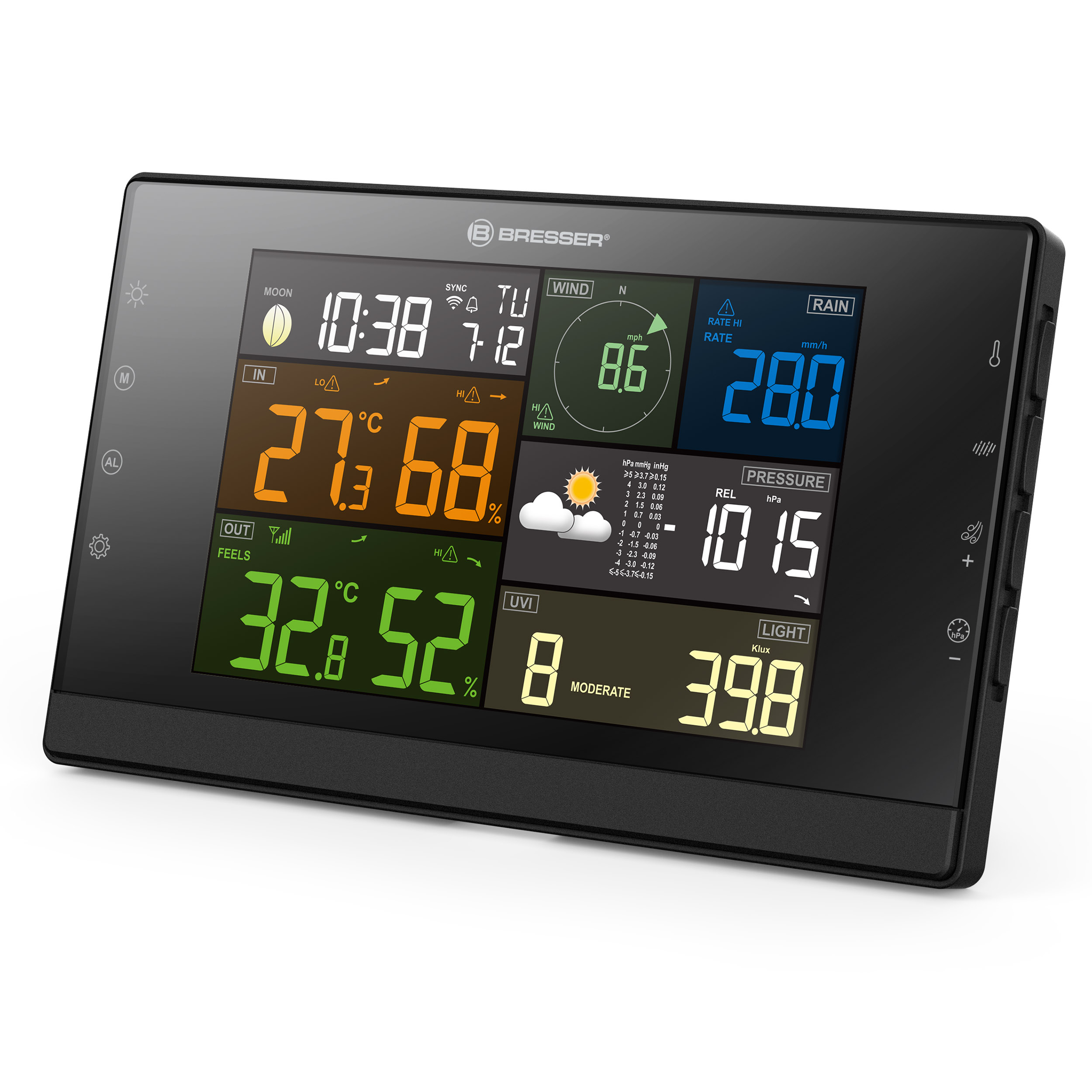 BRESSER WLAN-weerstation Profi-WSC met 7-in-1 sensor