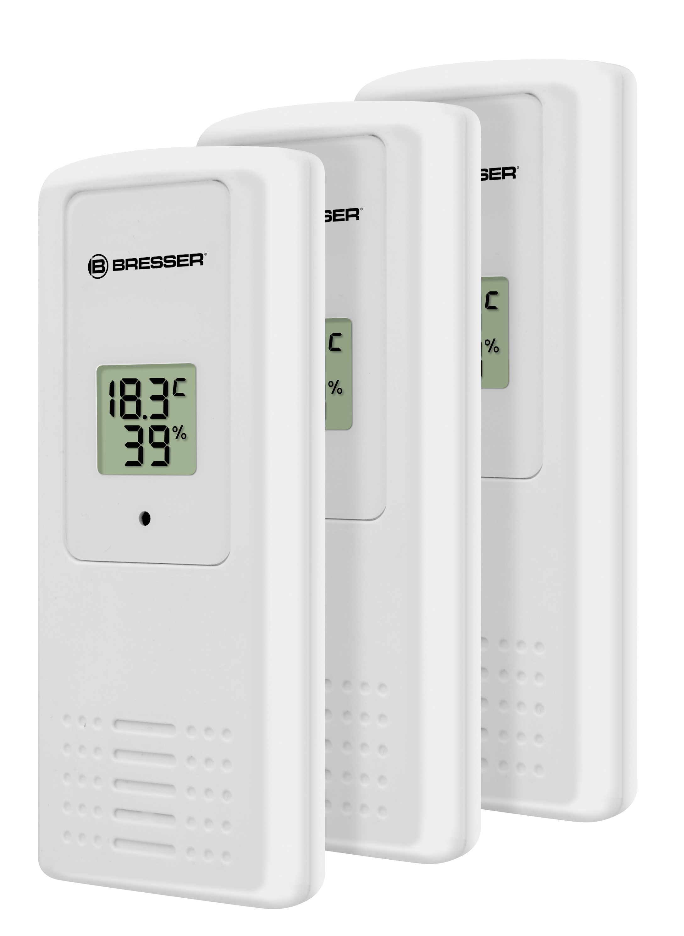 BRESSER ClimaTrend Hygro Quadro DLX - digitales Thermometer und Hygrometer für 4 Messorte