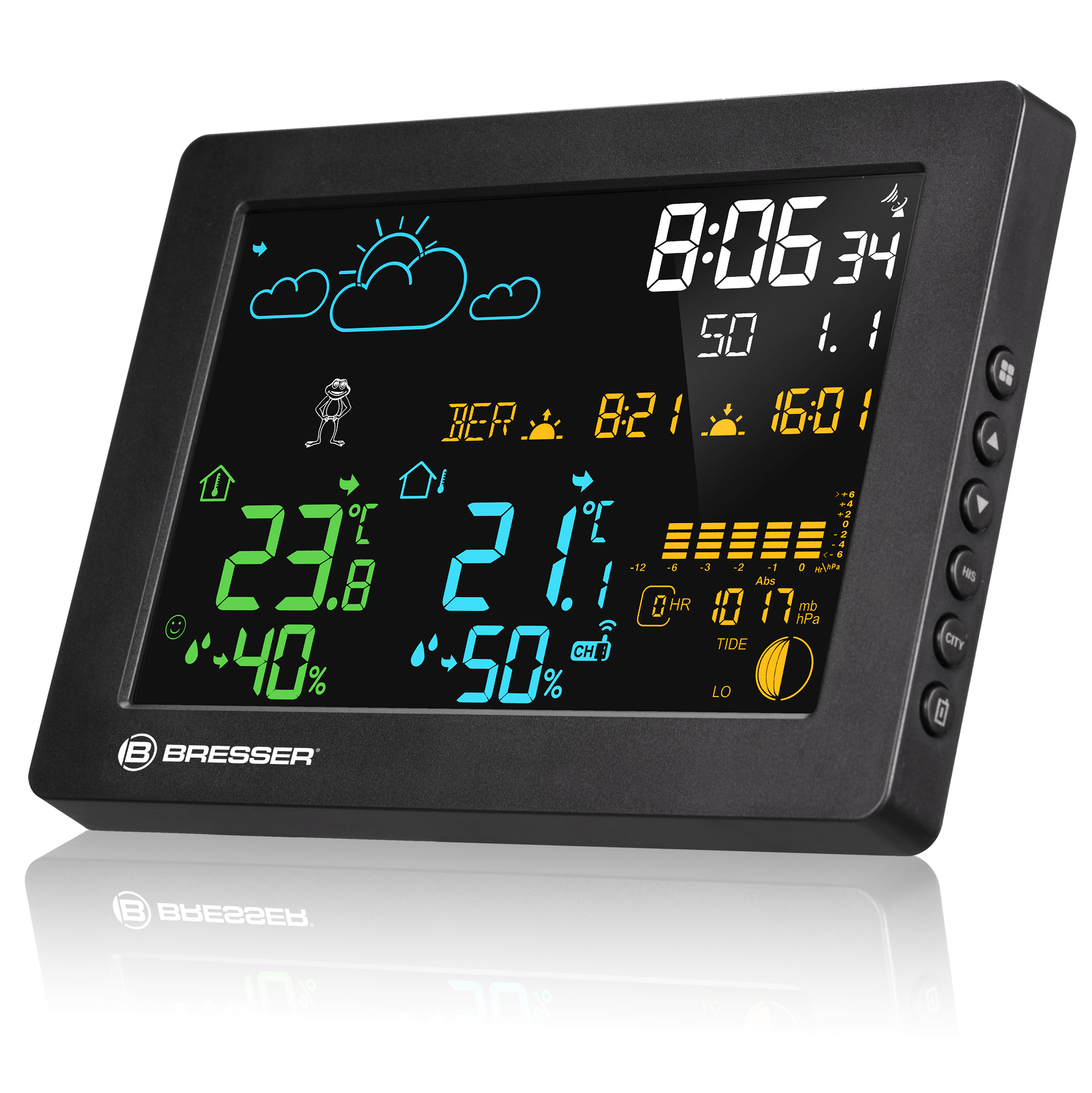 BRESSER MeteoTemp Baro HZ Kleurenweerstation