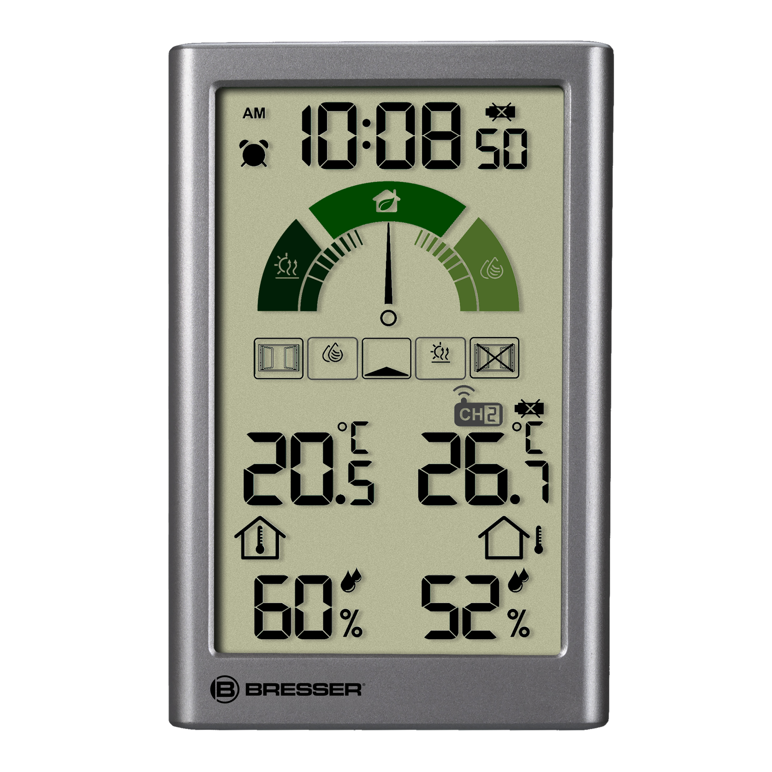 BRESSER Thermo-Hygrometer met Ventilatieadvies VentAir V