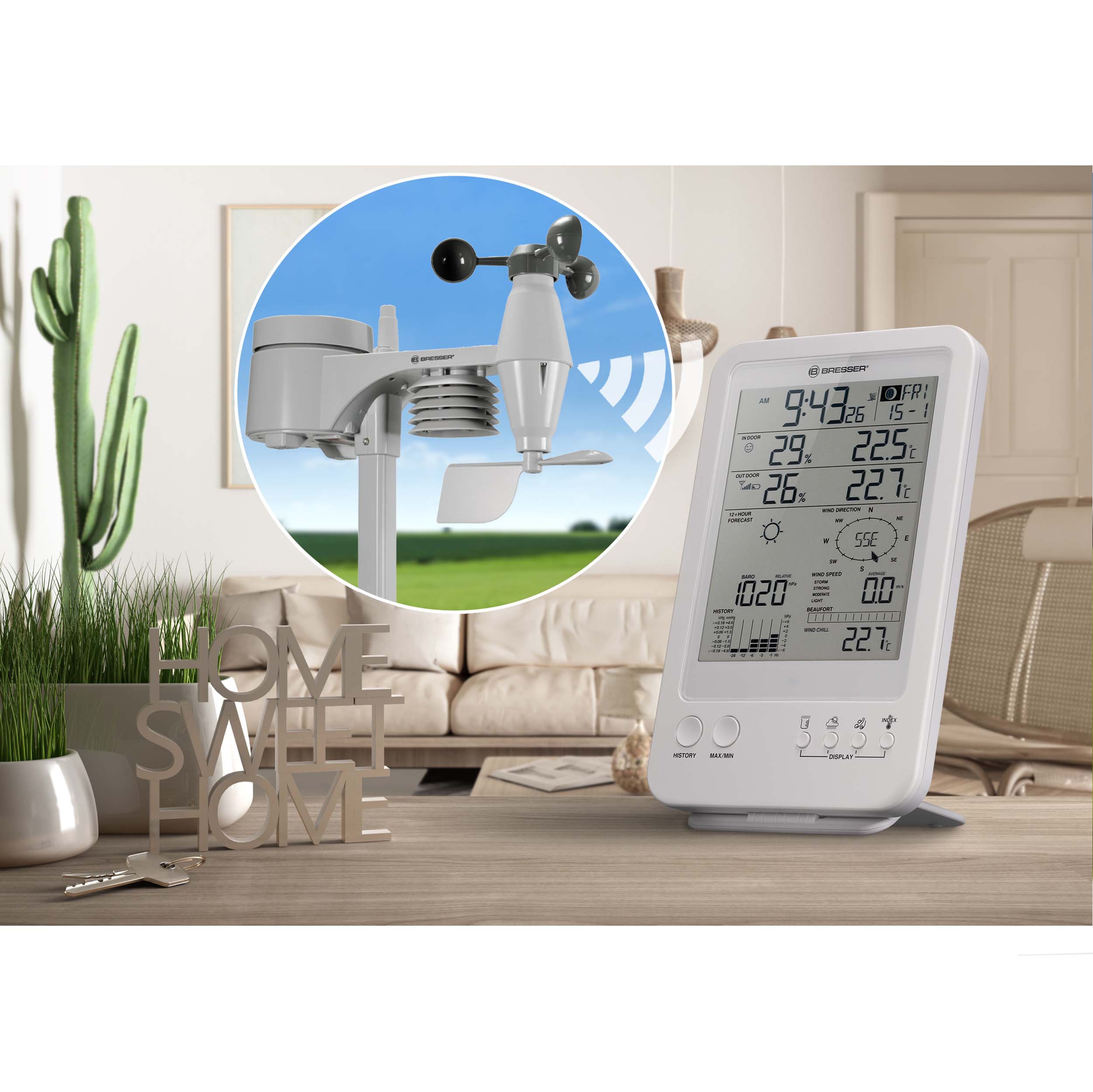 BRESSER Weather Center 5-in-1 wit