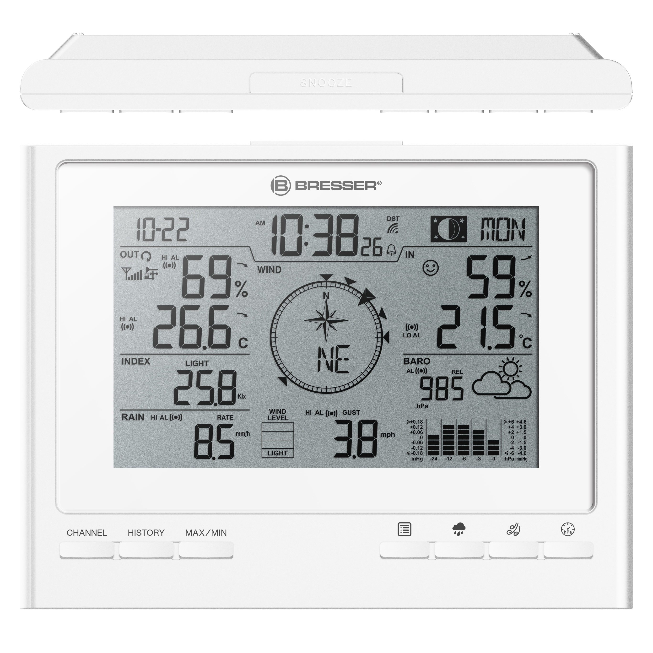 BRESSER extra basisstation voor 7003100 ClimateScout-weerstation