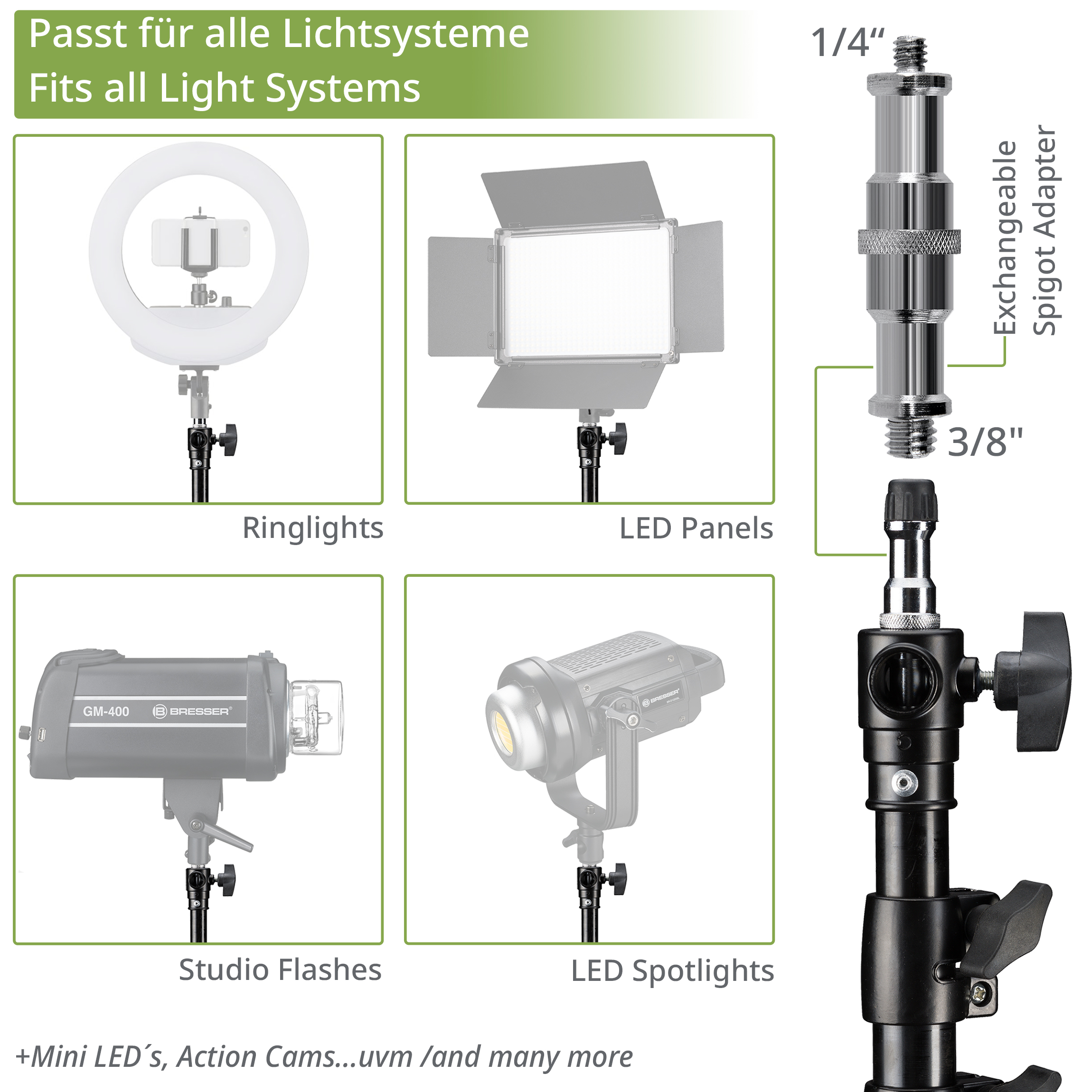 BRESSER BR-TP300R Lampstatief 300cm