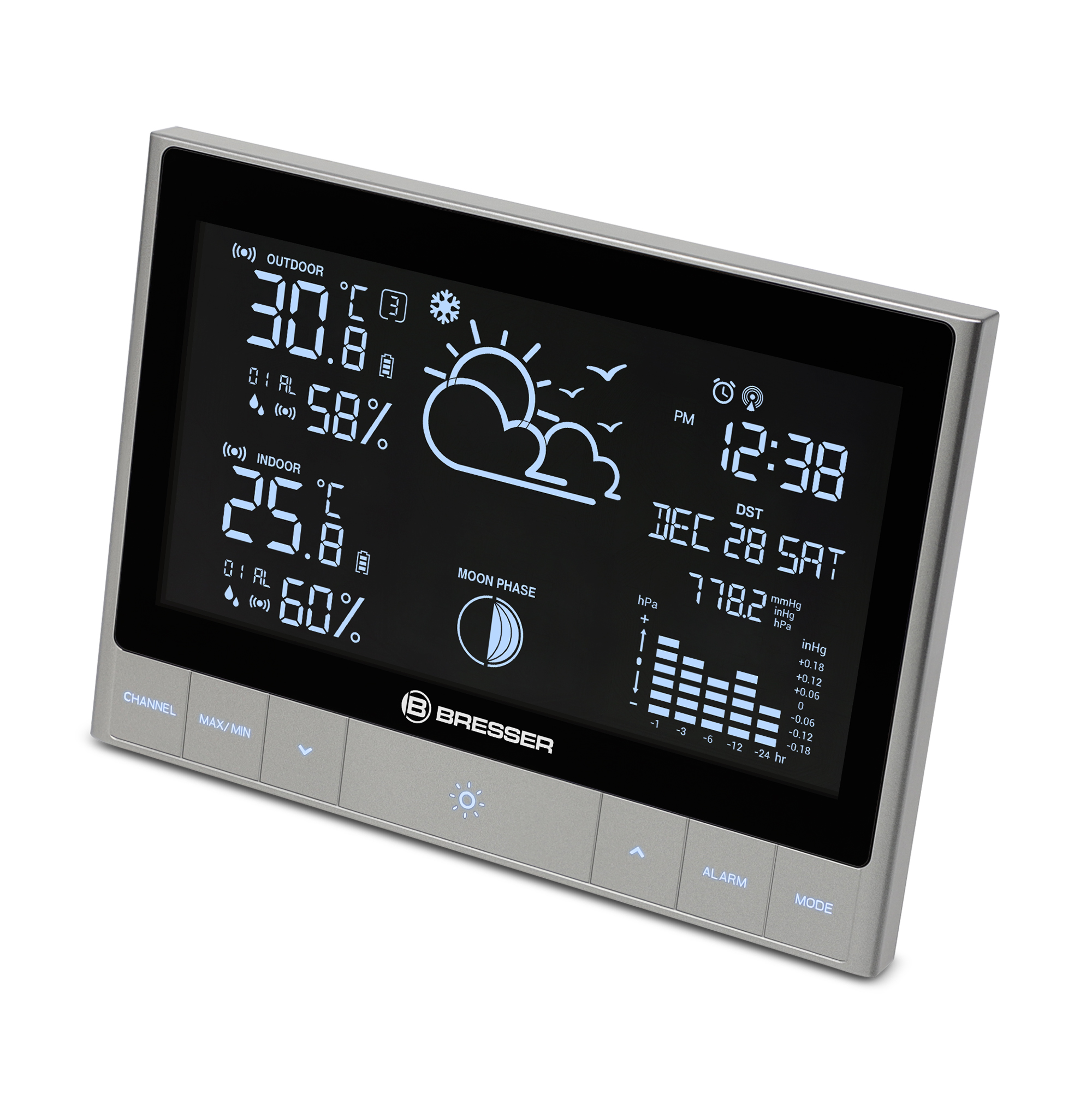 BRESSER Funk-Wetterstation ClimateTemp NDH (Refurbished)