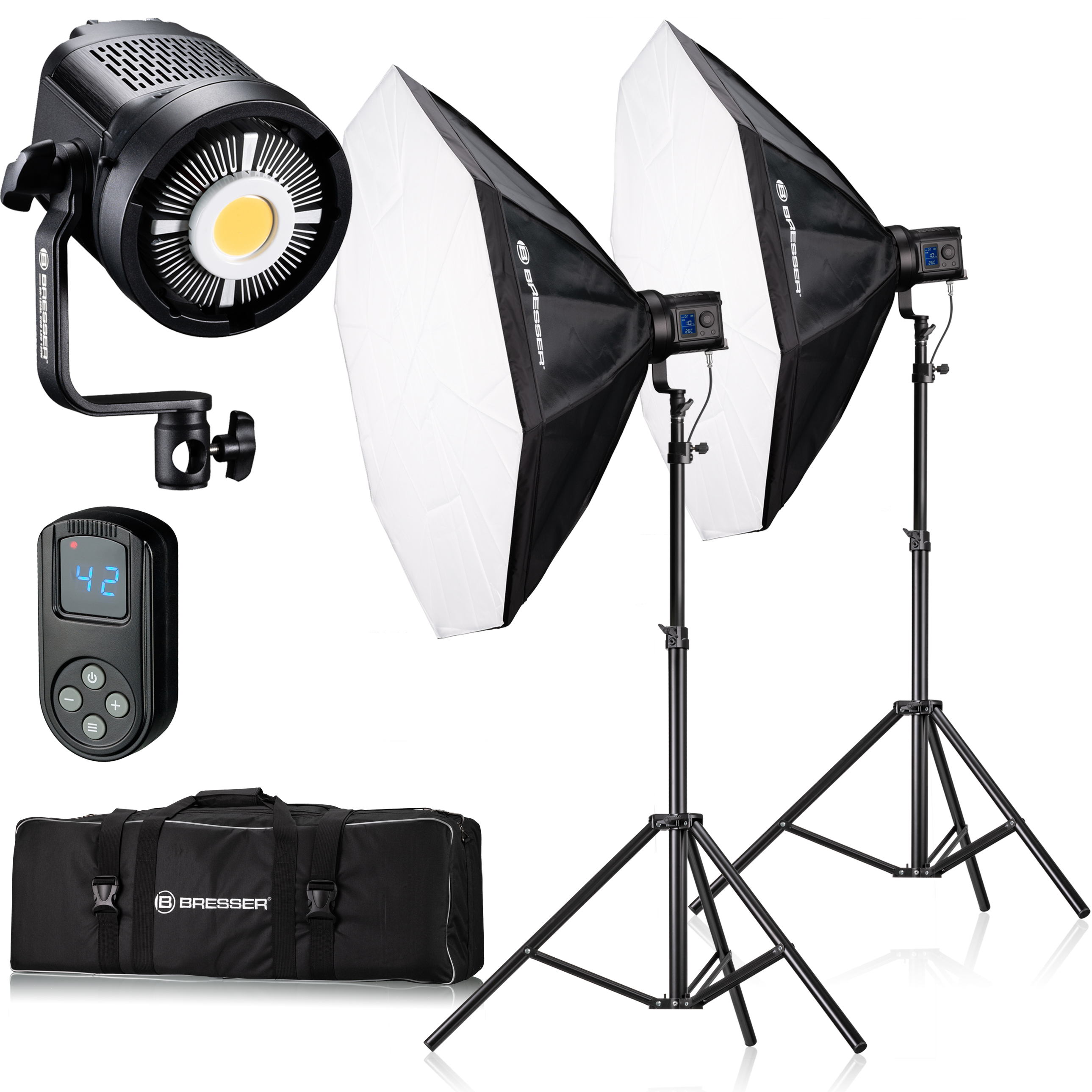 Bresser BR-120SL COB LED 120W dubbele kit