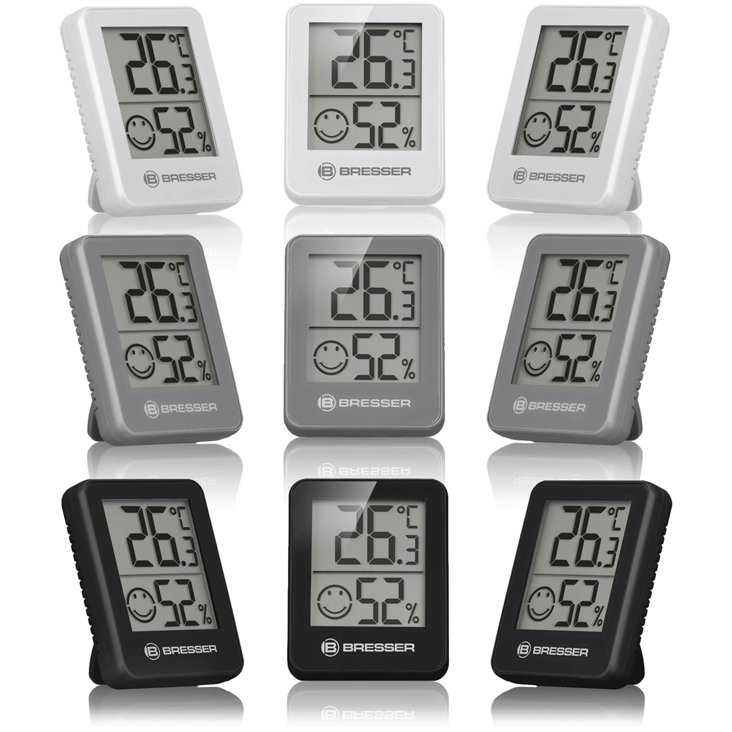 BRESSER ClimaTemp Hygro Indicator Set van 3 Thermo-/Hygrometers