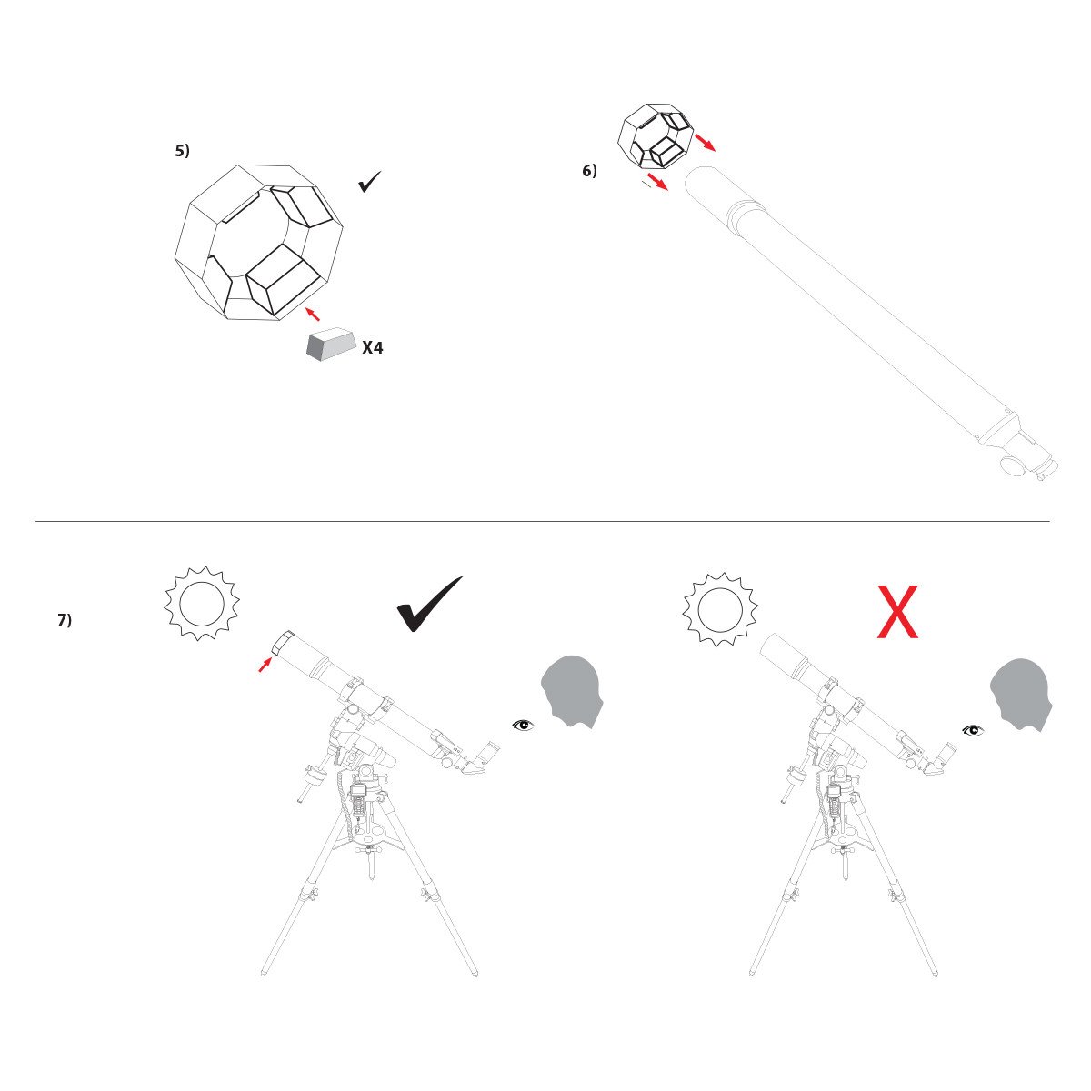 EXPLORE SCIENTIFIC Sun Catcher Zonnefilters voor 9"- 10" Schmidt-Cassegrain Telescopen