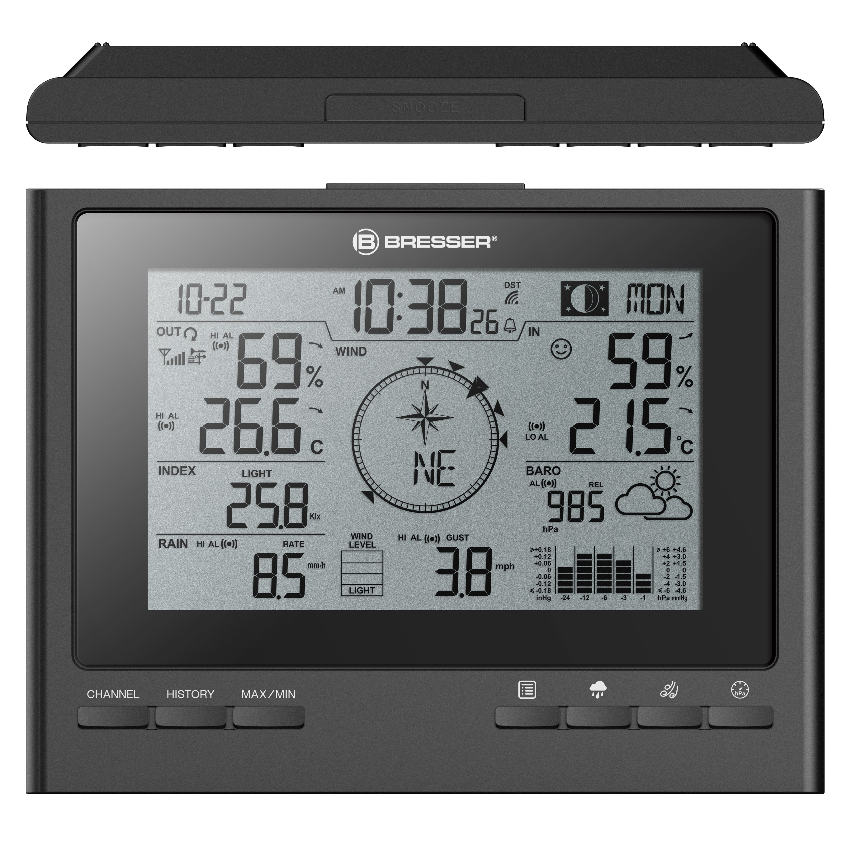 BRESSER extra basisstation voor 7003100 ClimateScout-weerstation