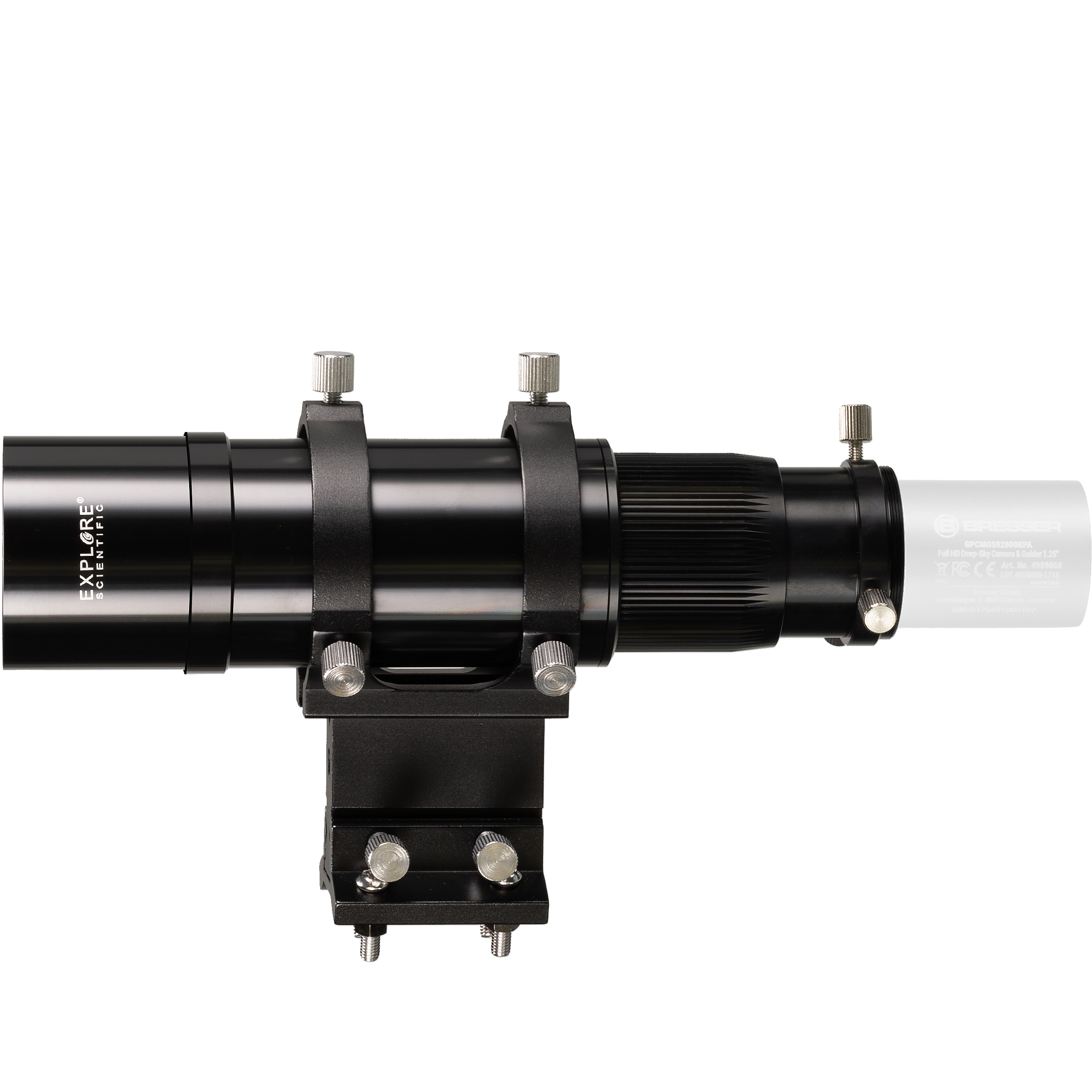 EXPLORE SCIENTIFIC 8x50 Zoeker en Guider Scope met Helical Focuser, 1.25inch en T2-aansluiting