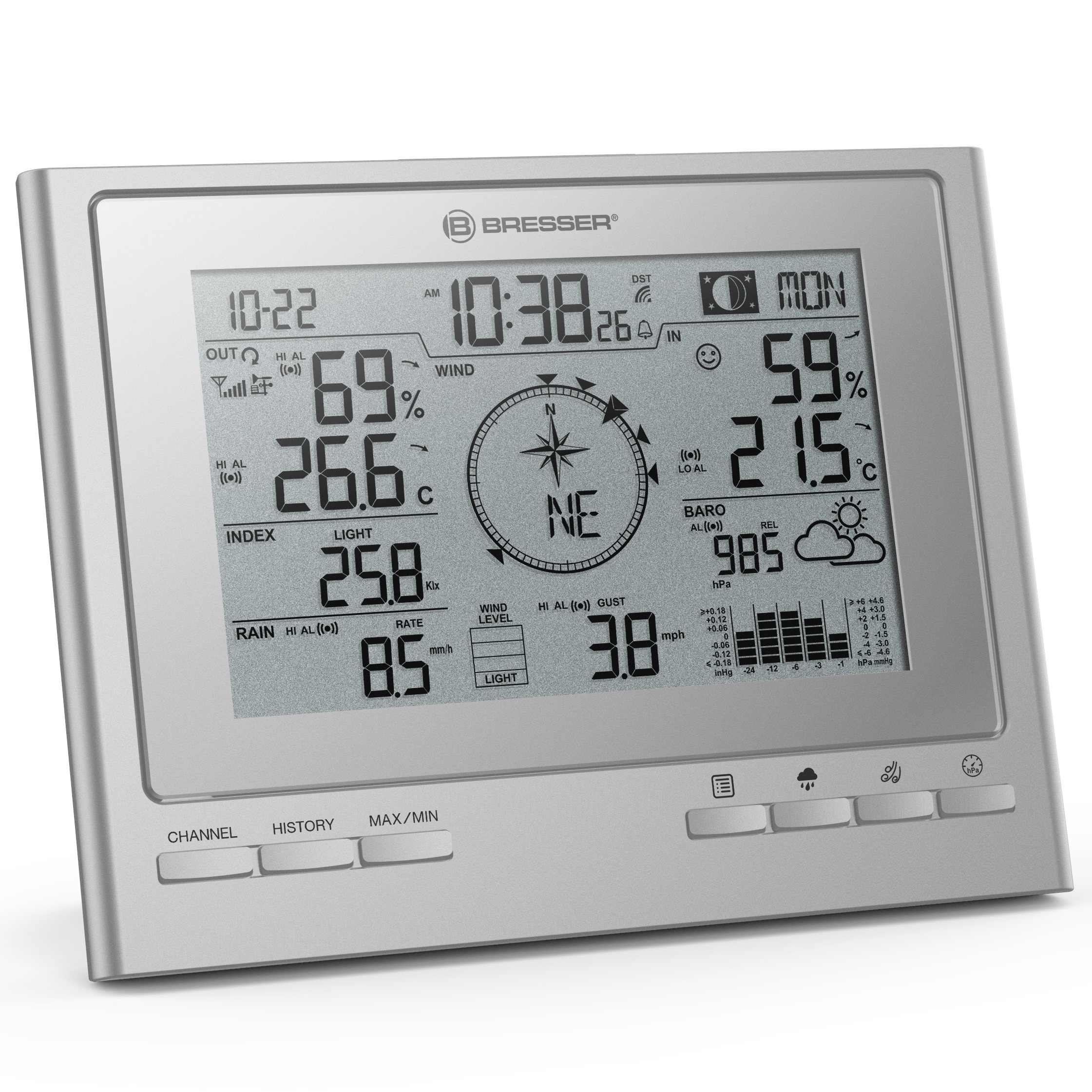 BRESSER extra basisstation voor 7003100 ClimateScout-weerstation