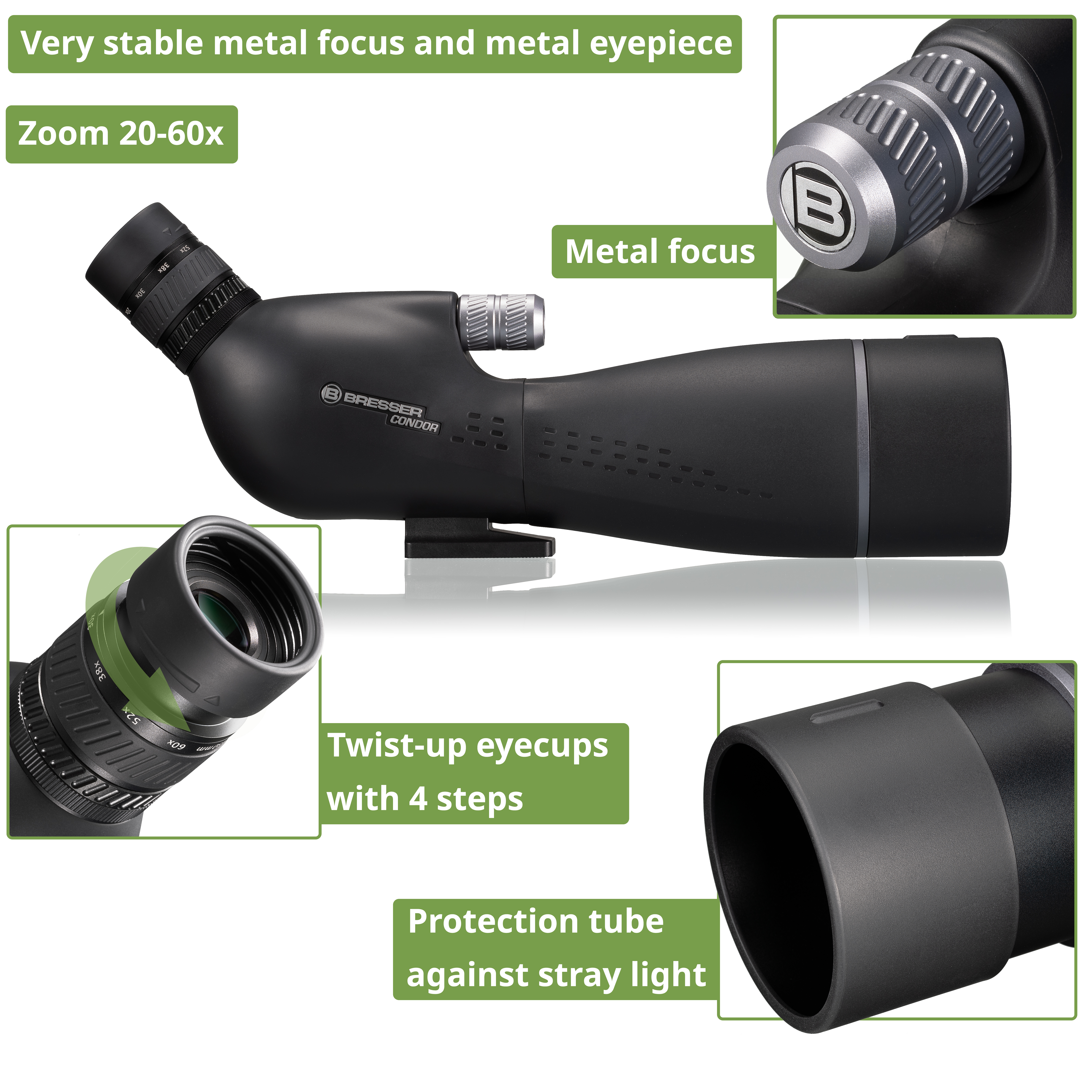 BRESSER Condor 20-60x80 gen. II spotting scope